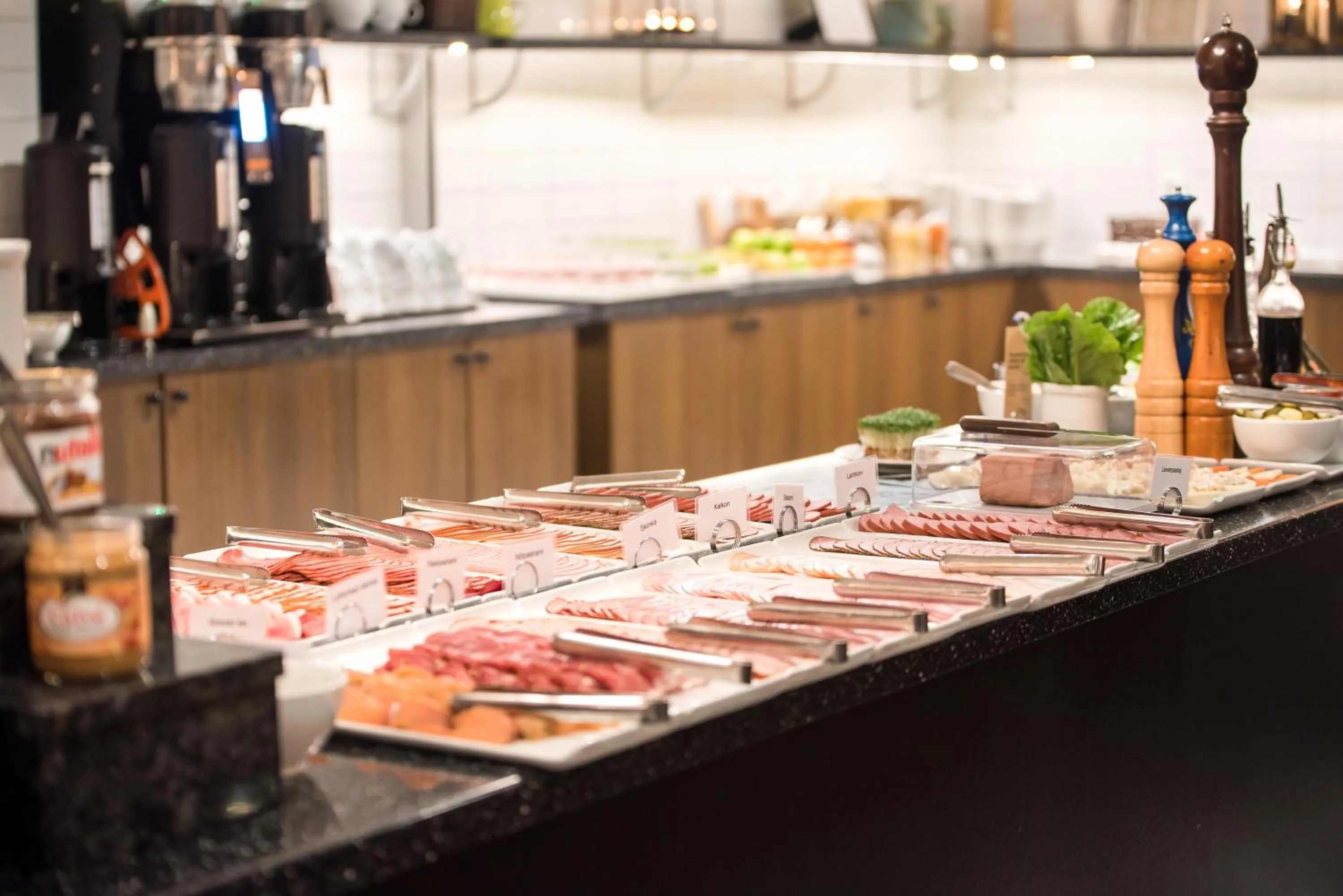 Buffet breakfast in Clarion Collection Hotel Slottsparken