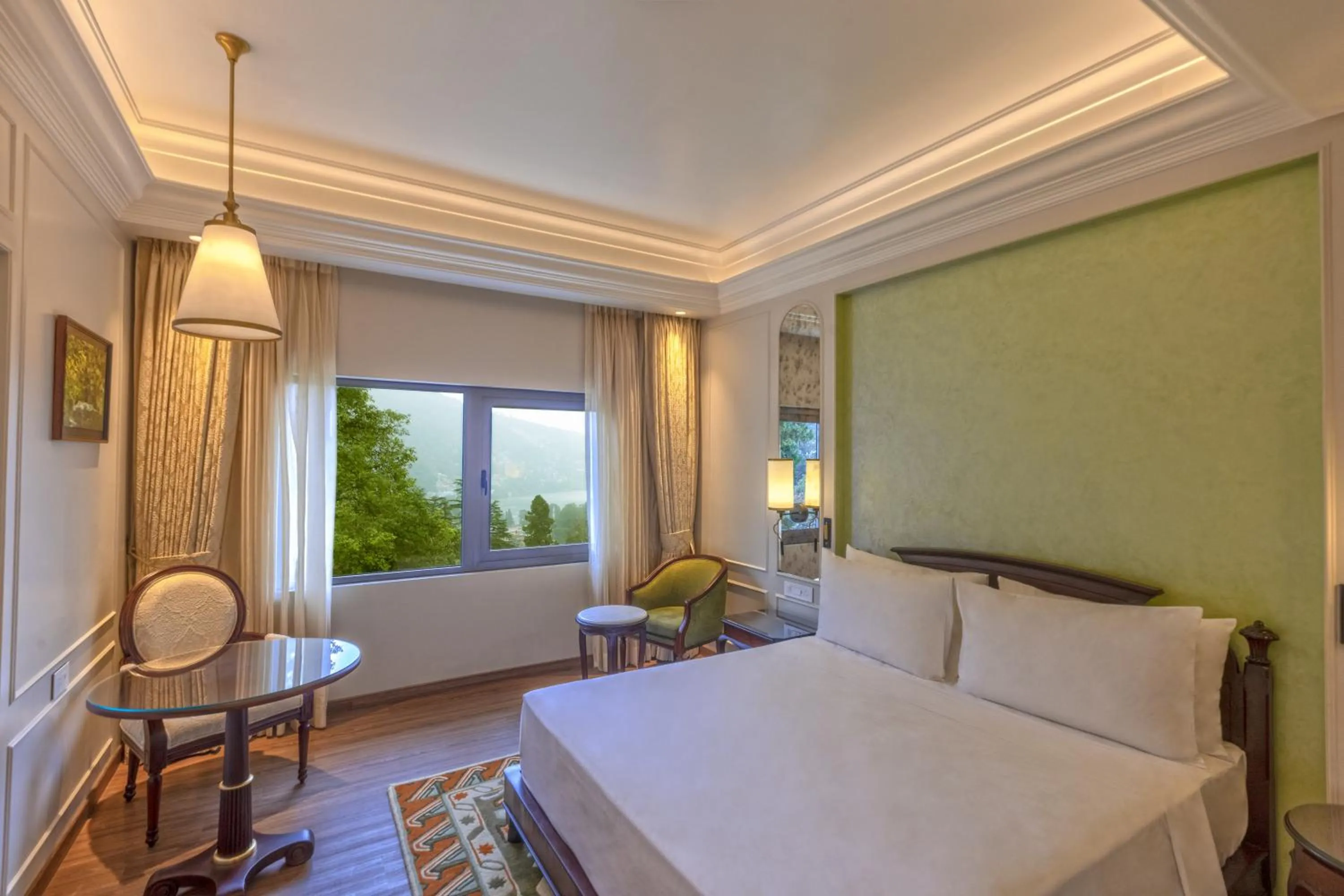 Bed in Namah Nainital, a member of Radisson Individuals Retreats