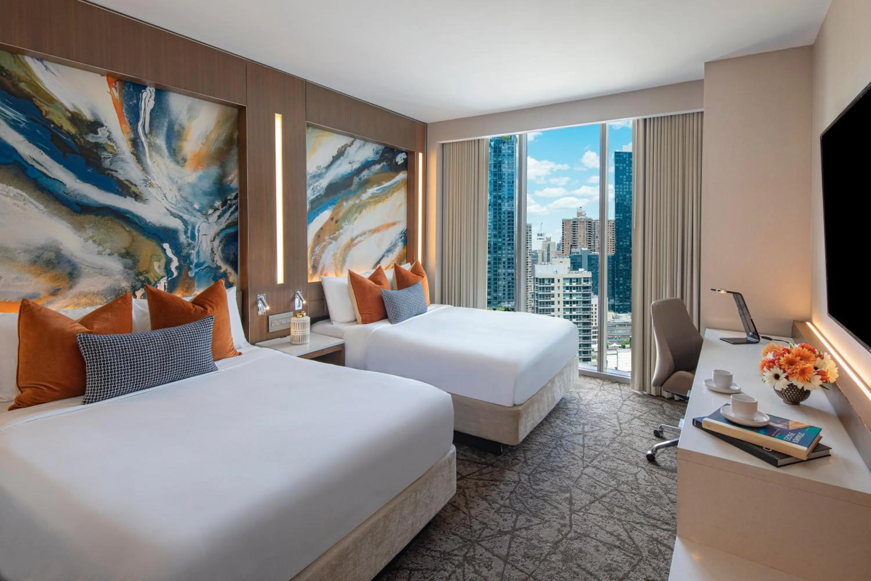 Bedroom, Bed in Courtyard New York Manhattan/Midtown West