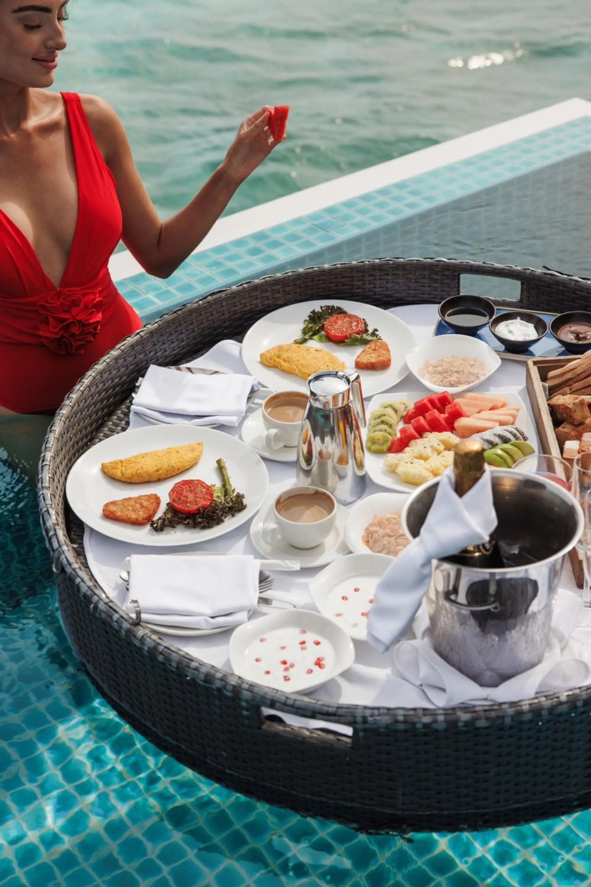 Breakfast in Sheraton Maldives Full Moon Resort & Spa