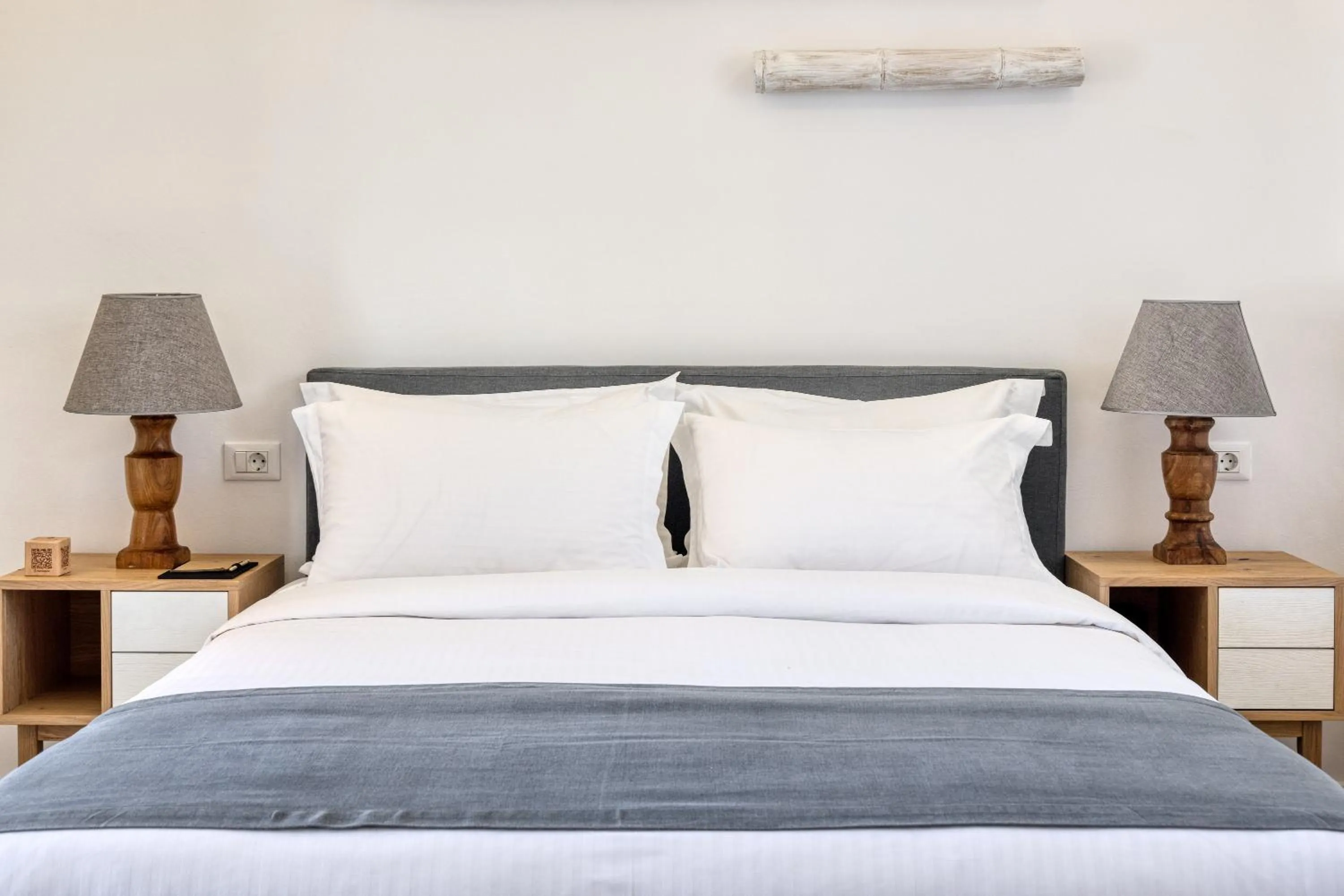 Bed in Elia Mykonos Resort