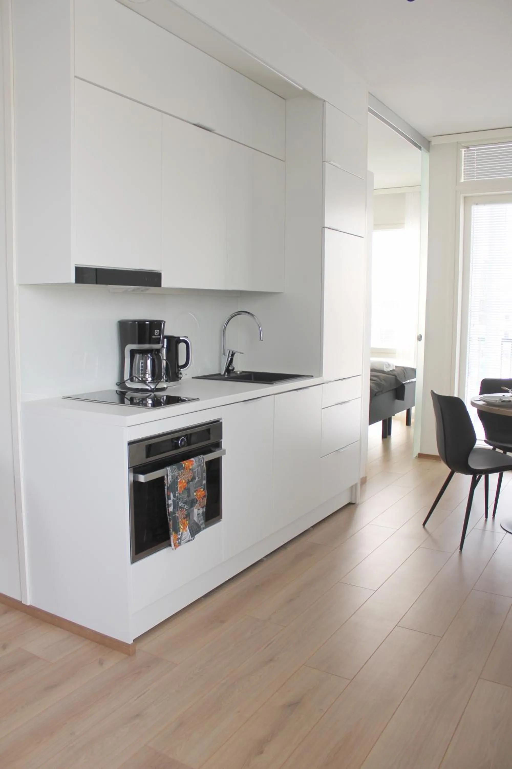 Kitchen or kitchenette in Forenom Serviced Apartments Rovaniemi Valtakatu