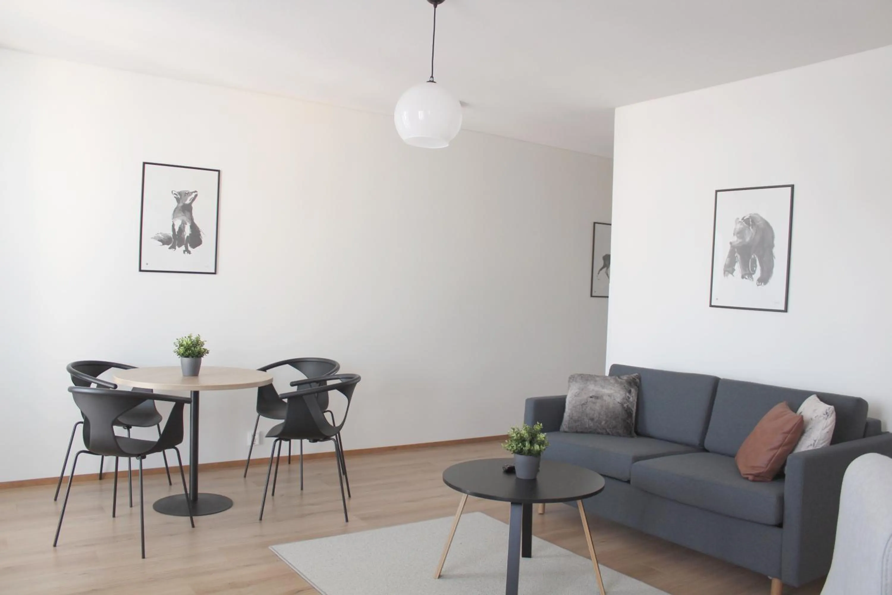 Living room in Forenom Serviced Apartments Rovaniemi Valtakatu