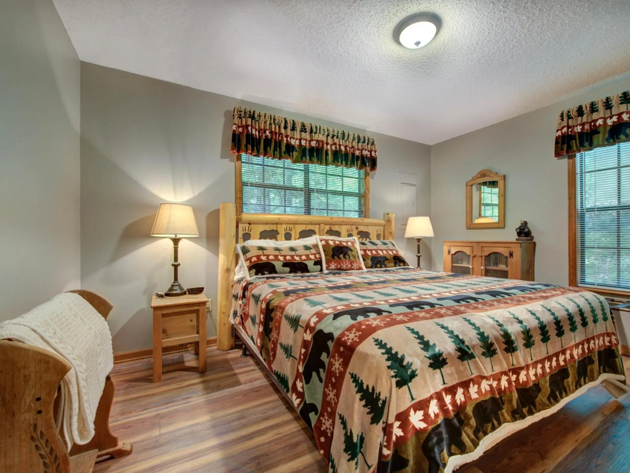 Bed in Mountain Charm