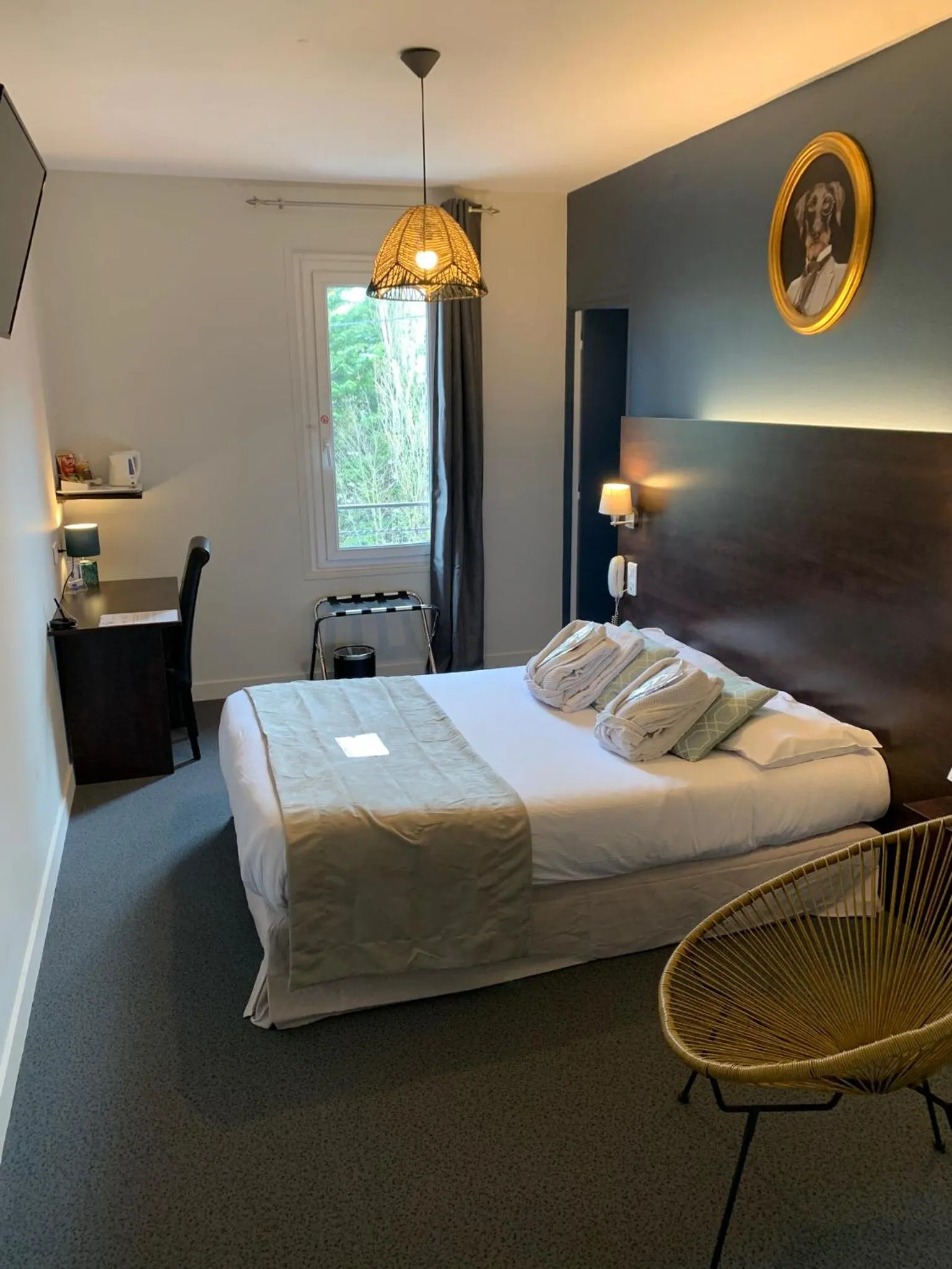Photo of the whole room, Bed in Logis hôtel Aux Berges de l'Aveyron