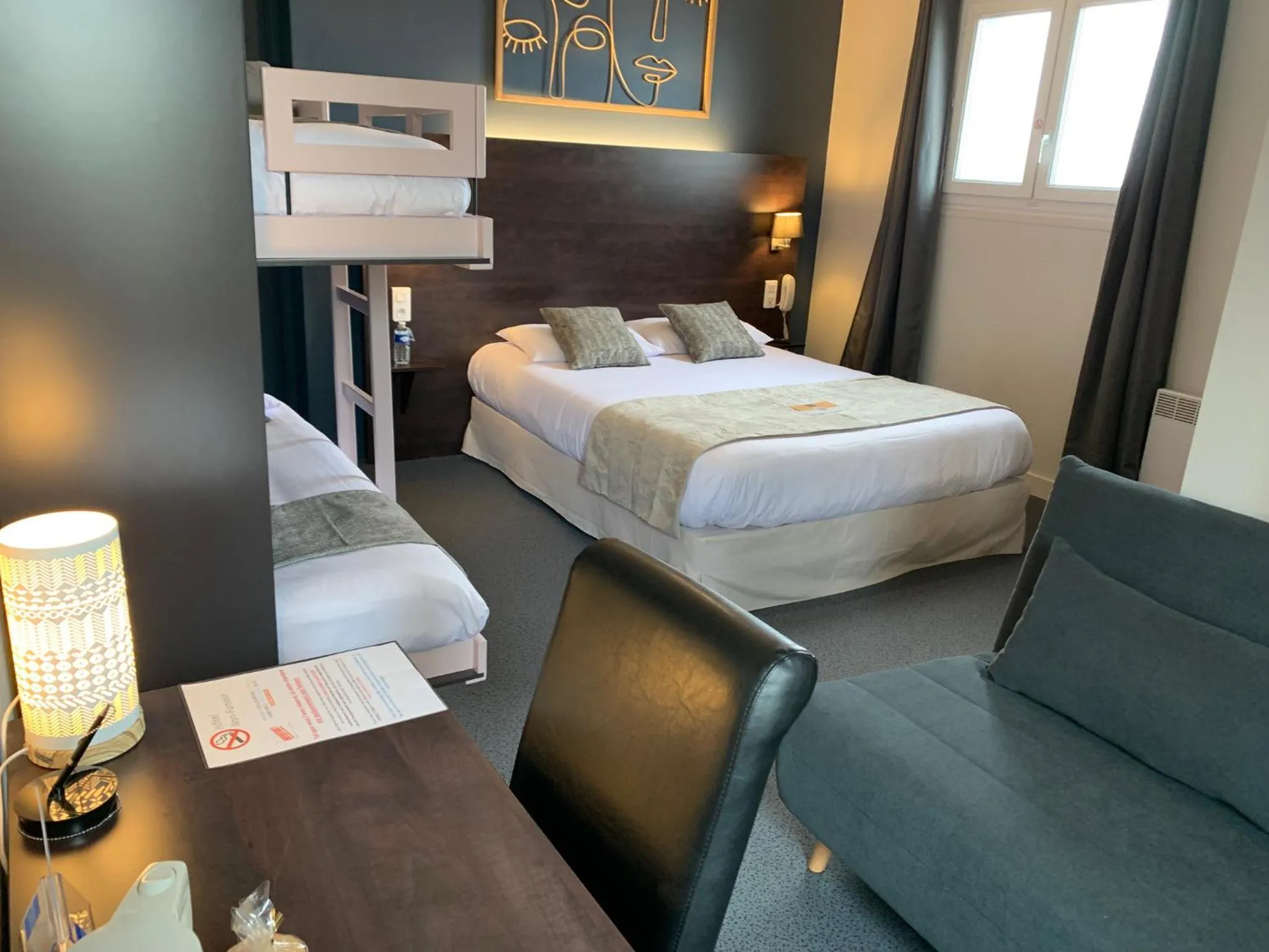 Photo of the whole room, Bed in Logis hôtel Aux Berges de l'Aveyron