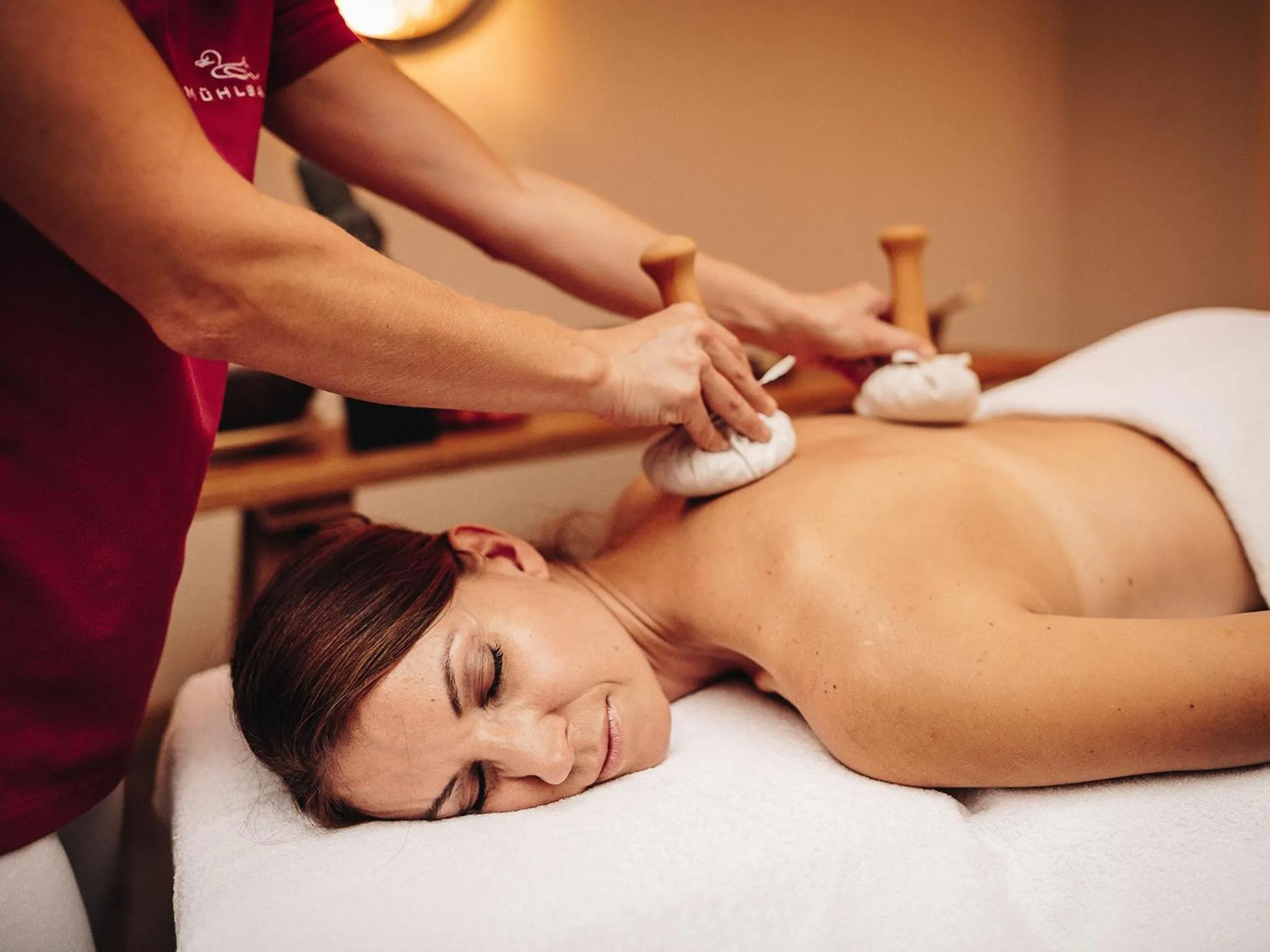 Hot Spring Bath in Wellness & Thermal Retreat Das Mühlbach