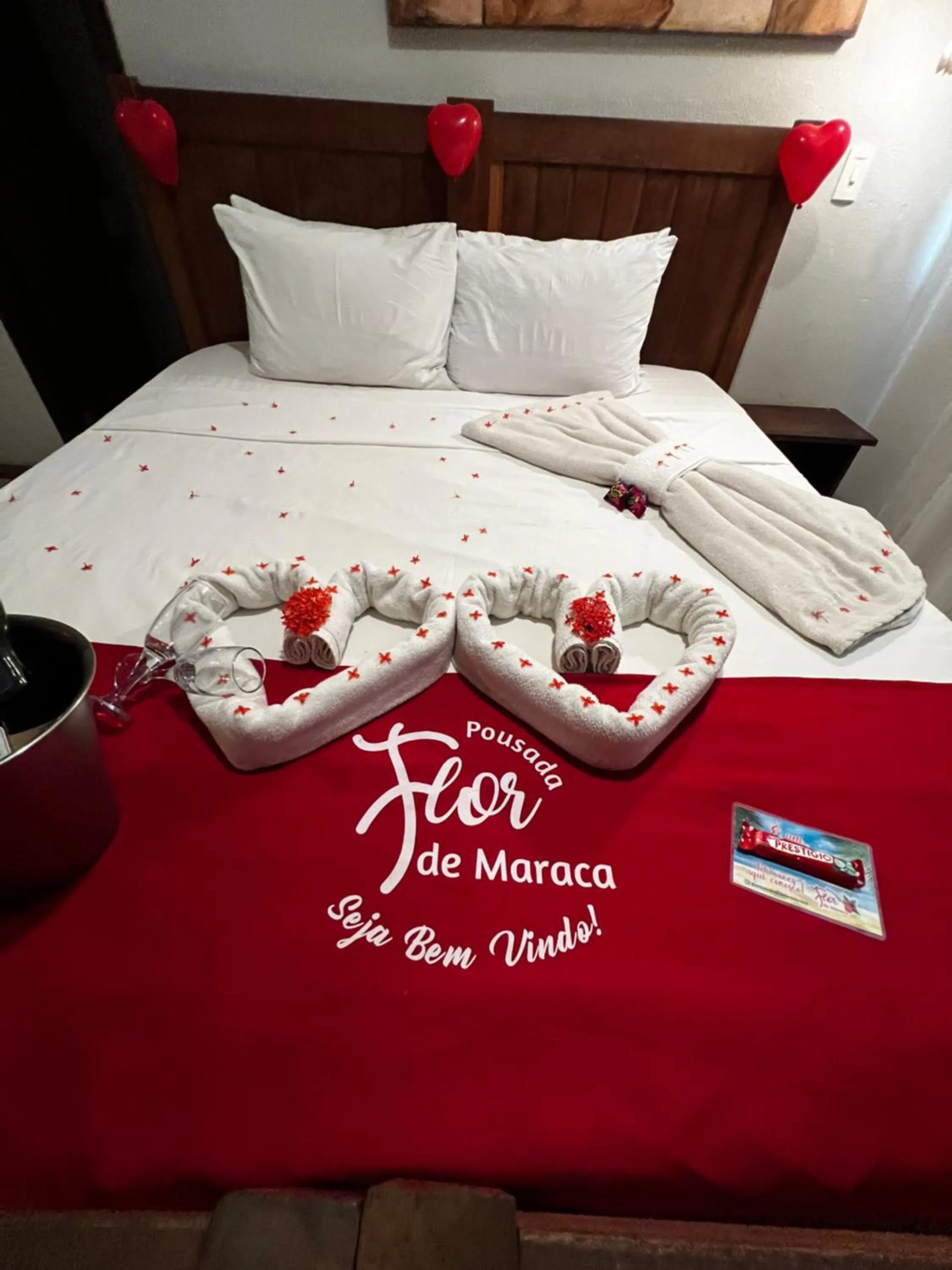 Bed in Pousada Flor de Maraca