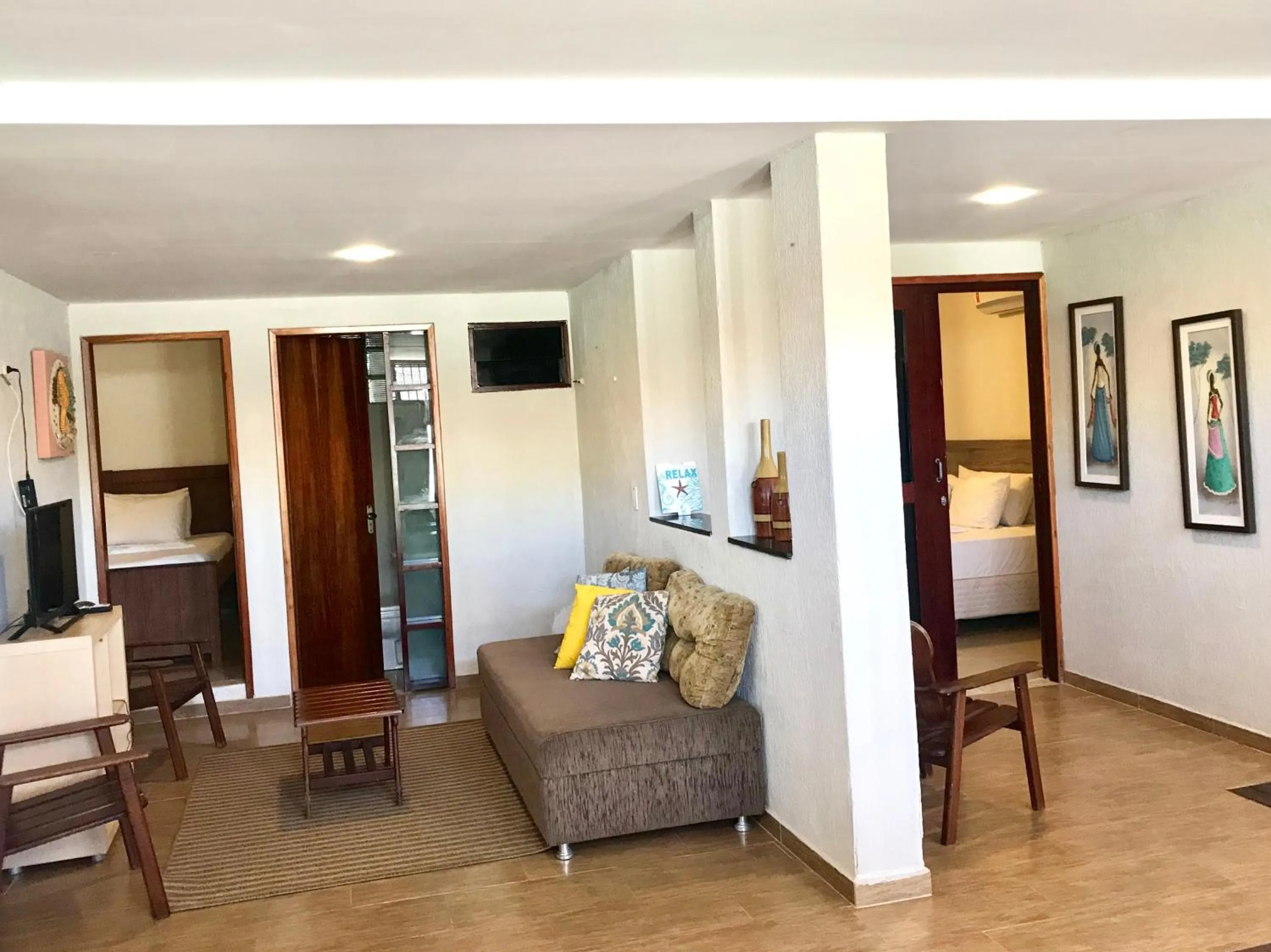 Living room in Pousada Flor de Maraca