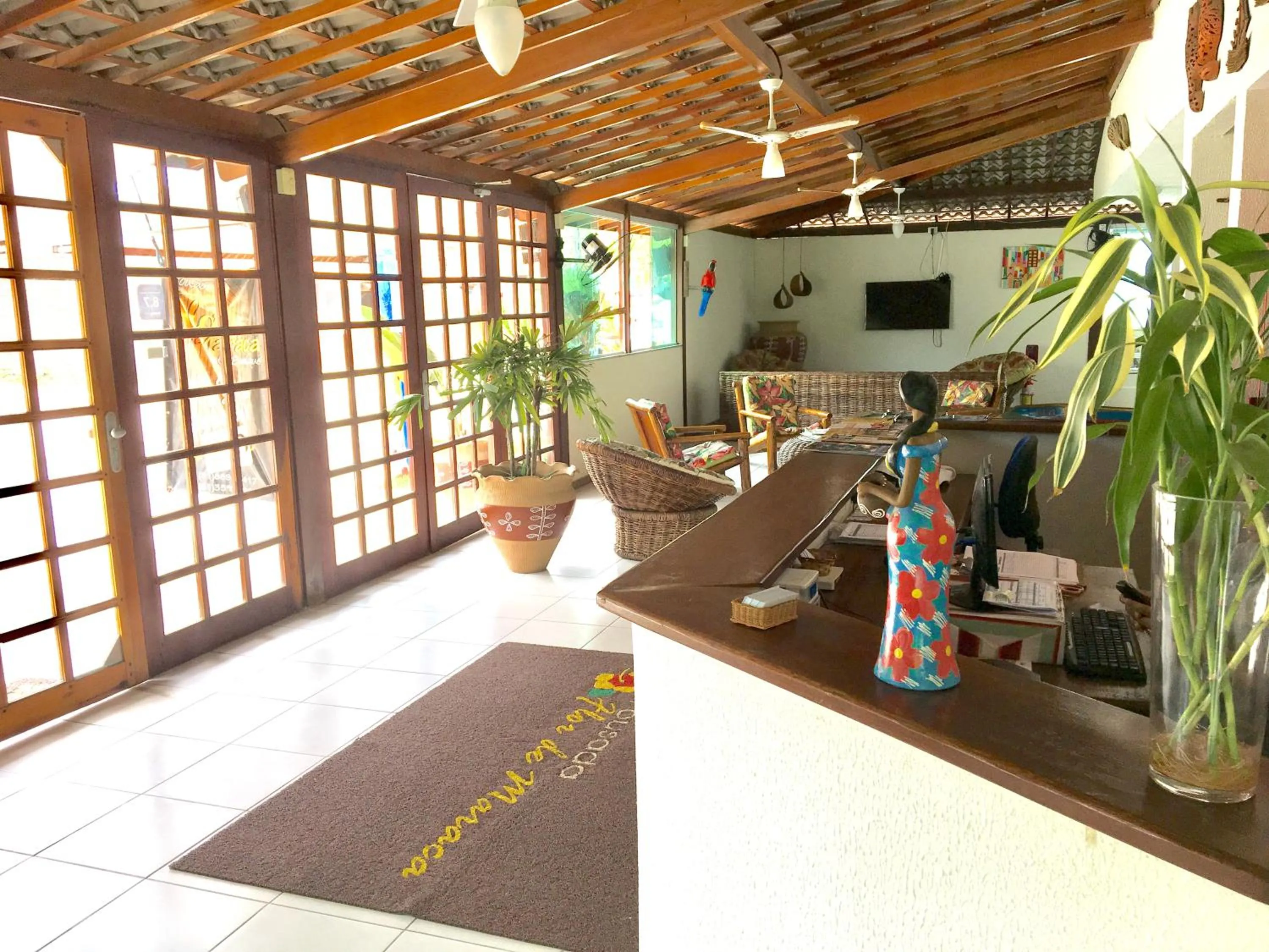 Lobby or reception in Pousada Flor de Maraca