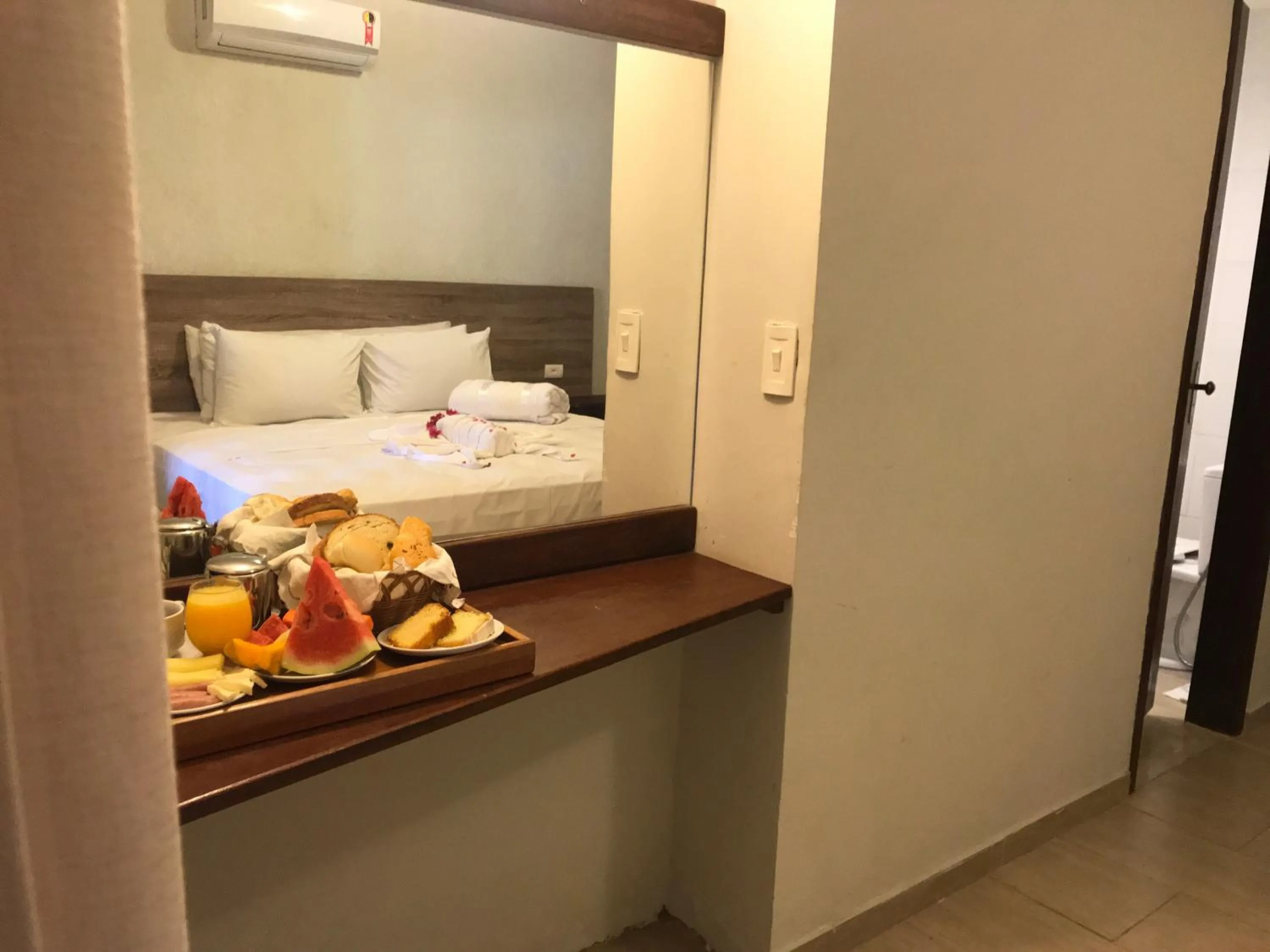 Bed in Pousada Flor de Maraca