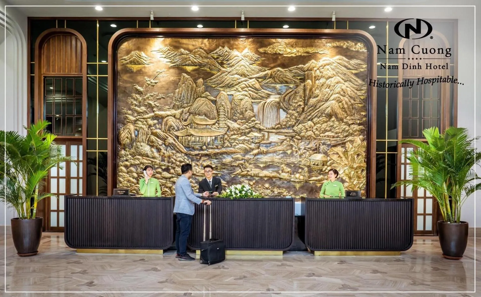 Lobby or reception in Nam Cuong Nam Dinh Hotel