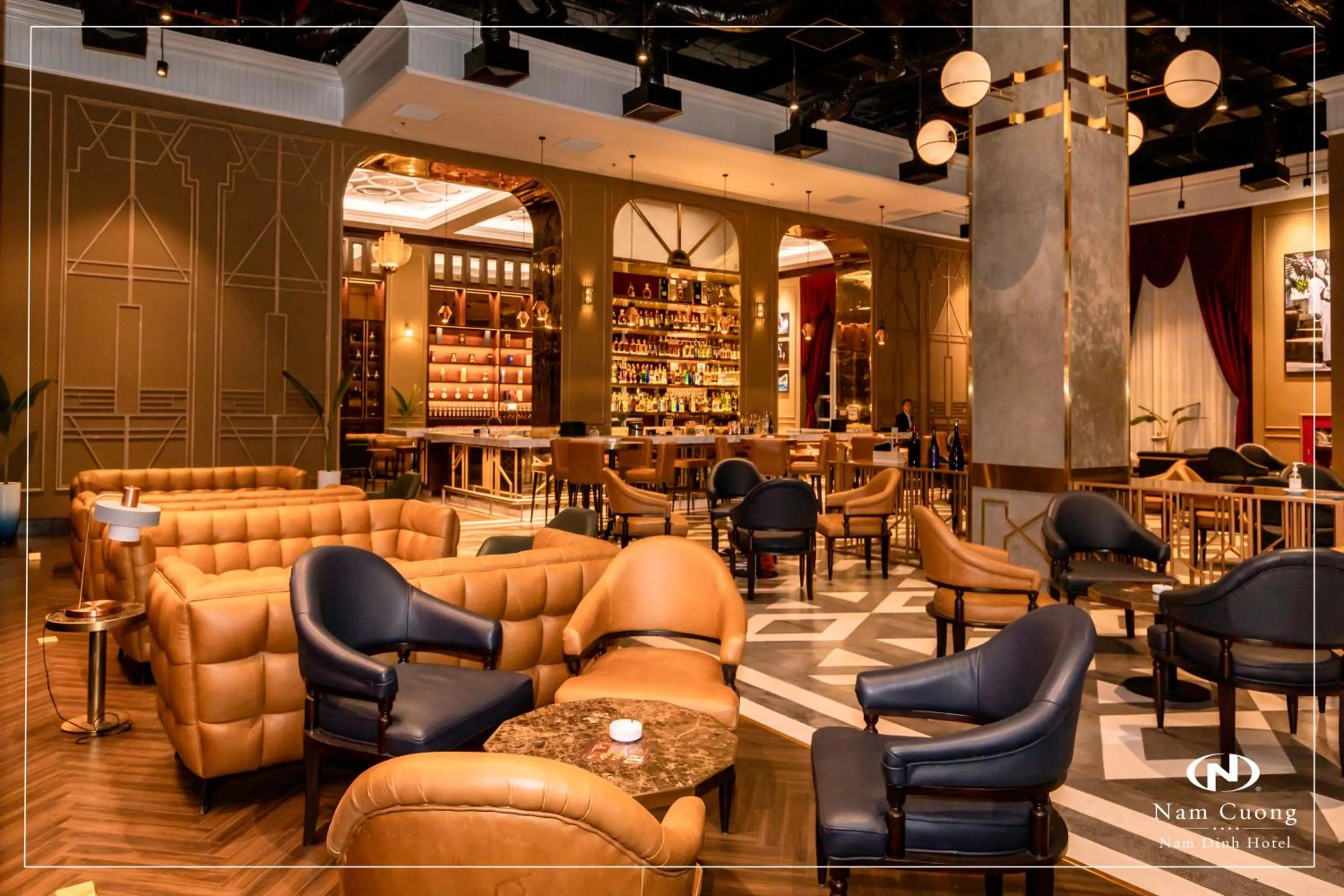 Lounge or bar in Nam Cuong Nam Dinh Hotel