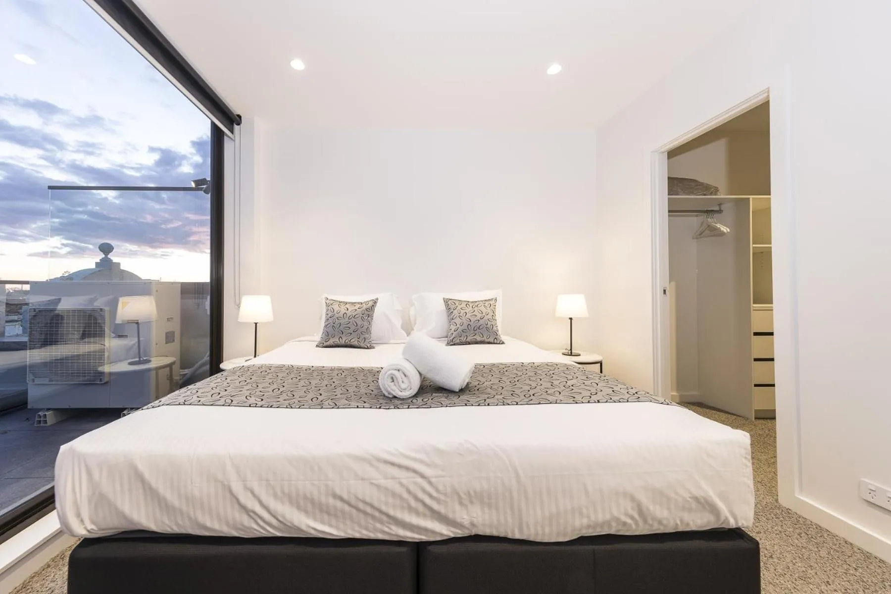 Bedroom, Bed in Q Squared Serviced Apartments
