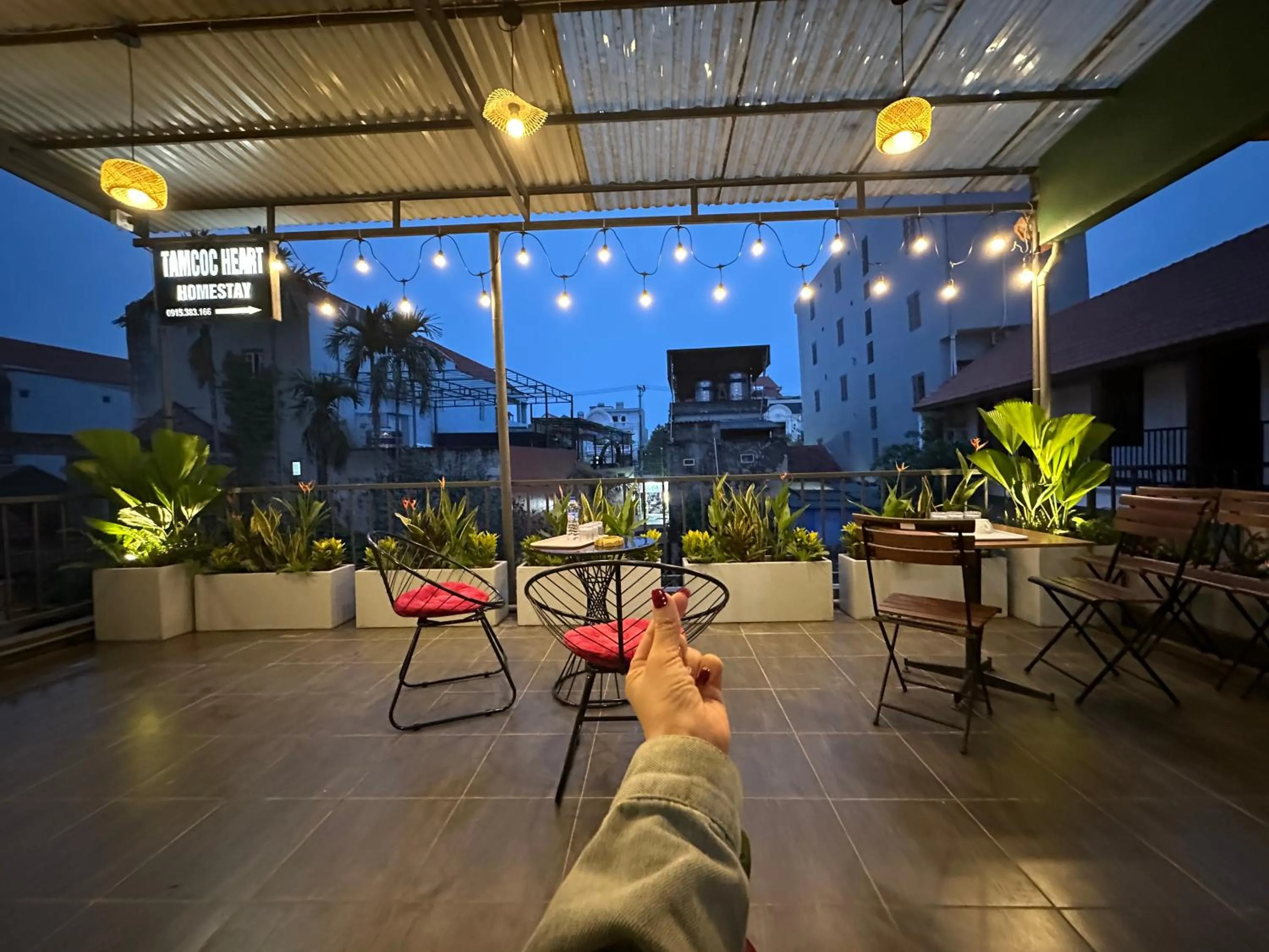 Balcony/Terrace in Tam Coc Heart Homestay