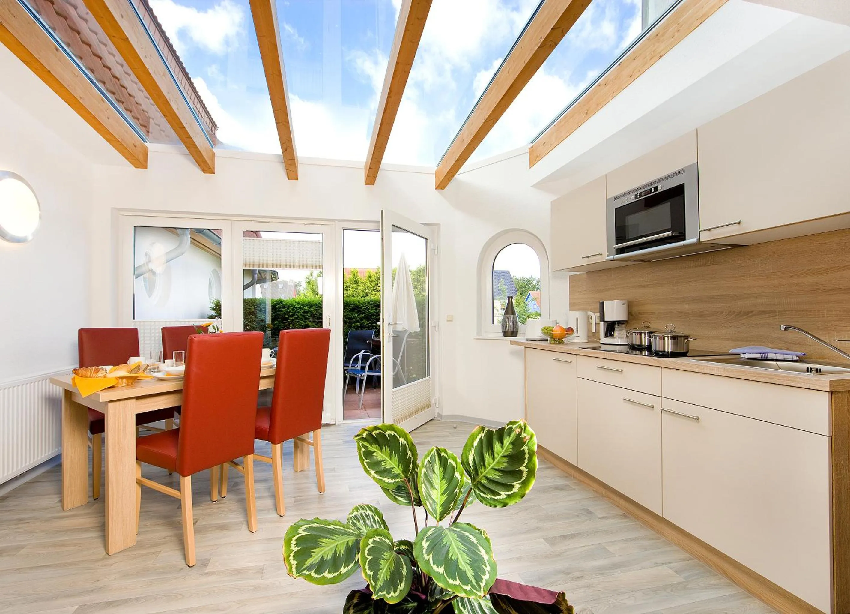 Kitchen or kitchenette in Ferienhotel Bernstein