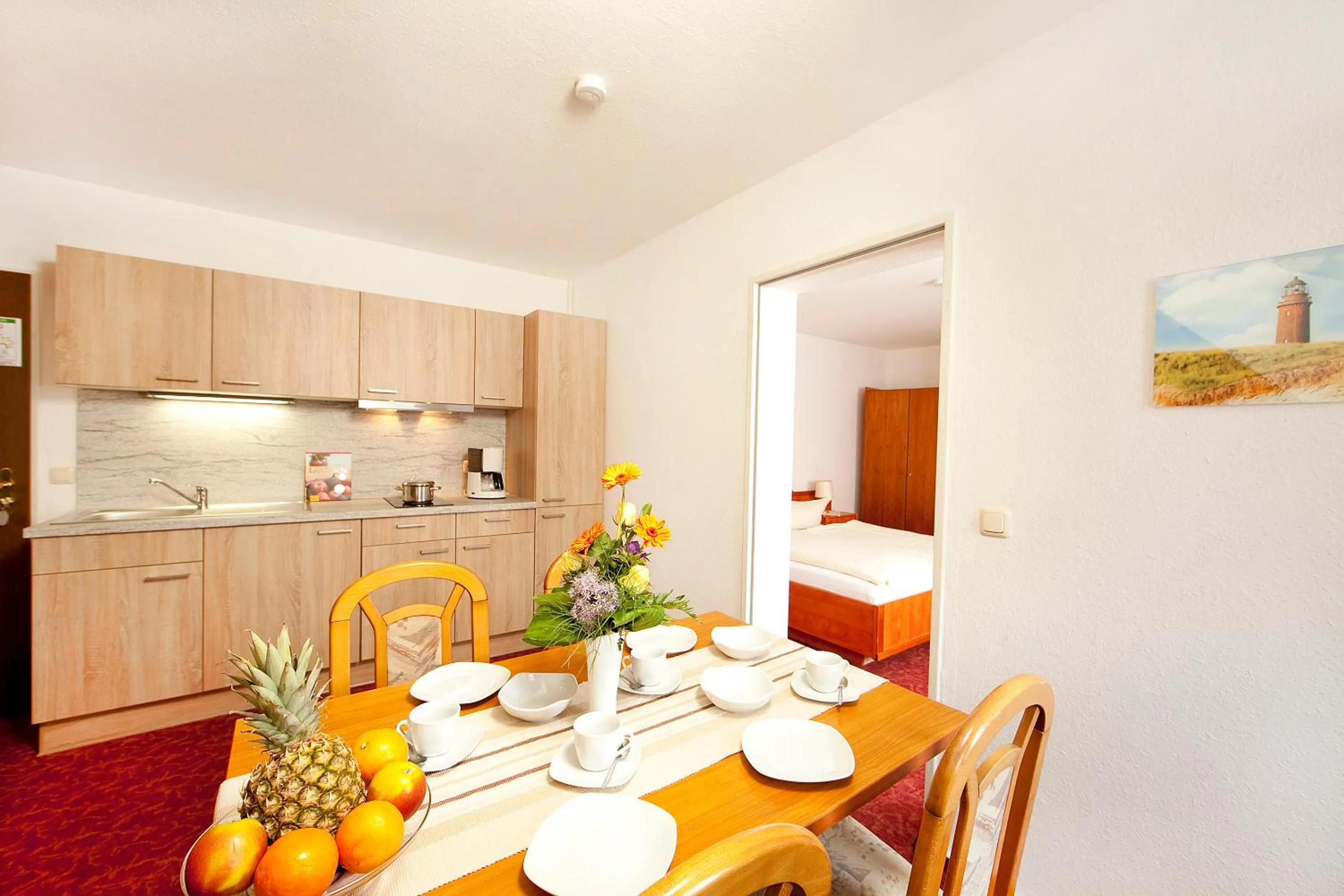 Kitchen or kitchenette in Ferienhotel Bernstein