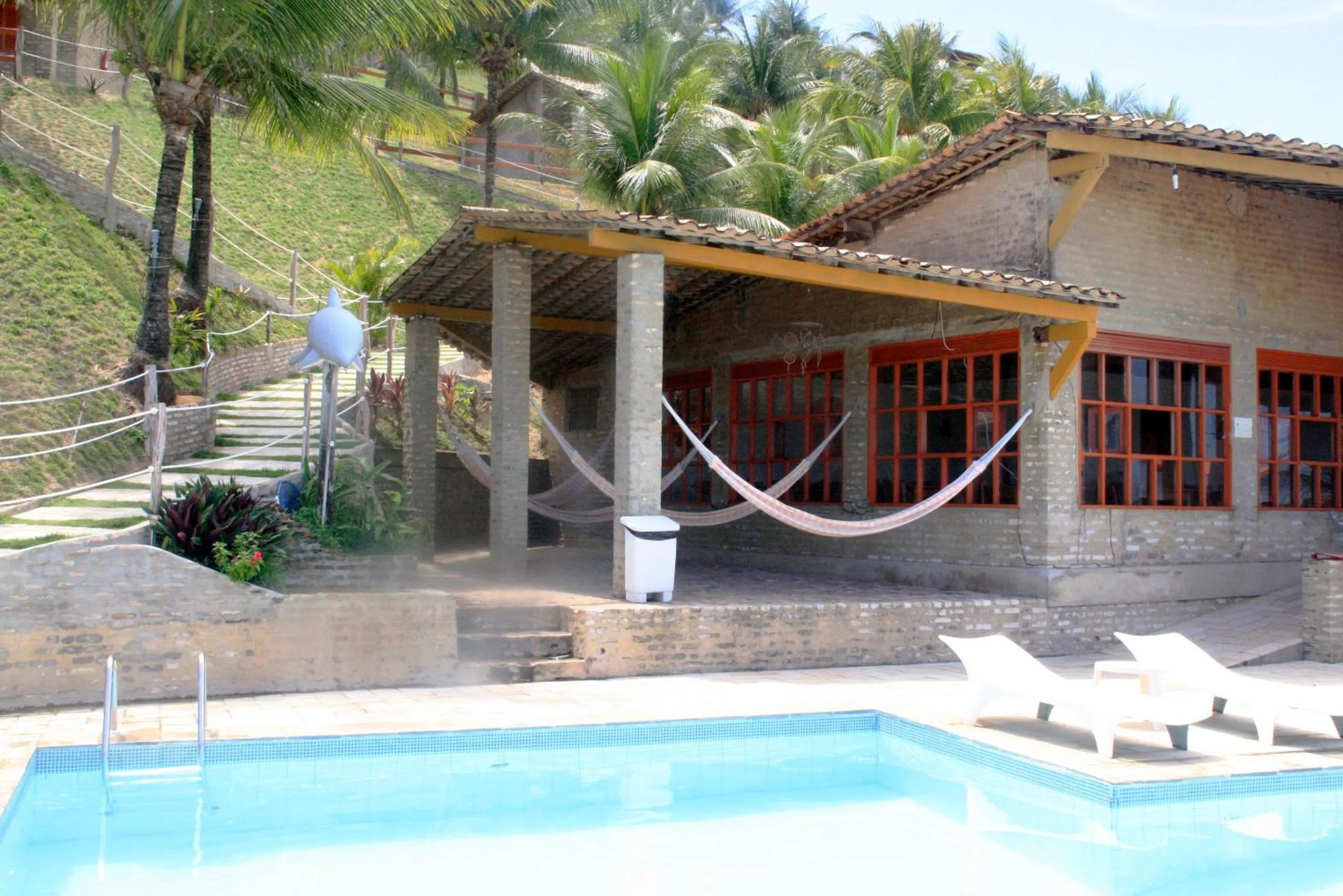 Pool view in Chalemar Hotel Pousada