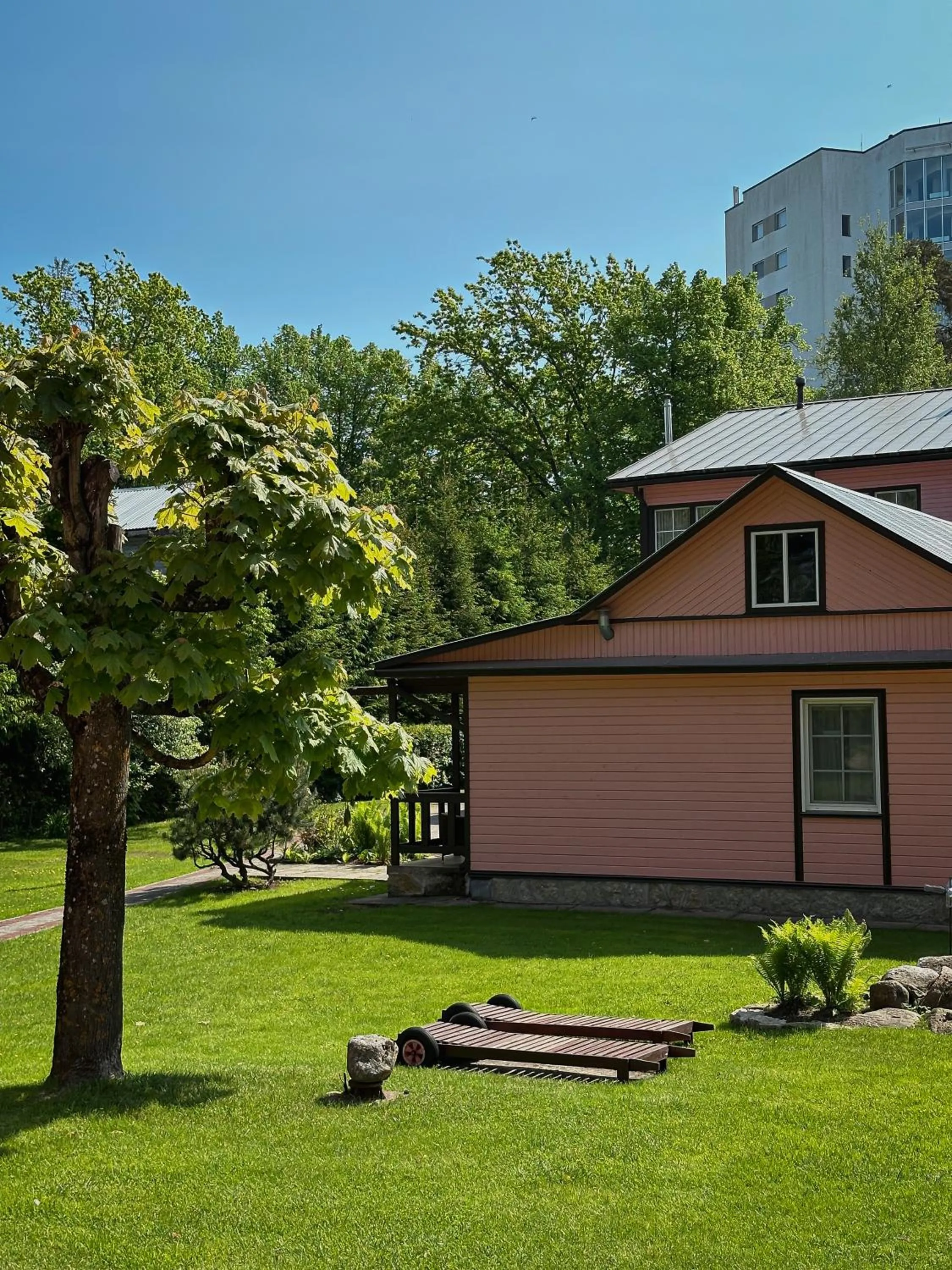 Garden in Pansionaat Valentina