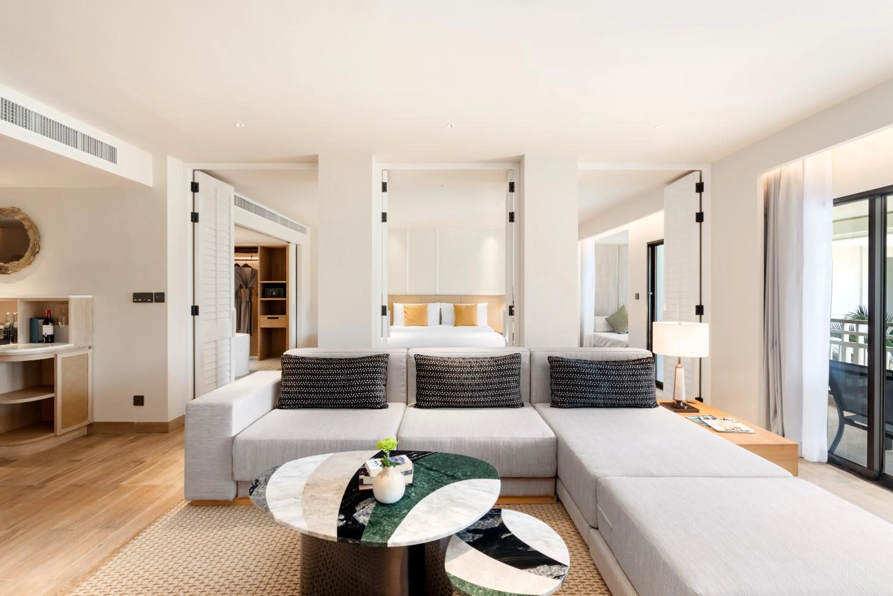 Living room, Bed in SAii Laguna Phuket