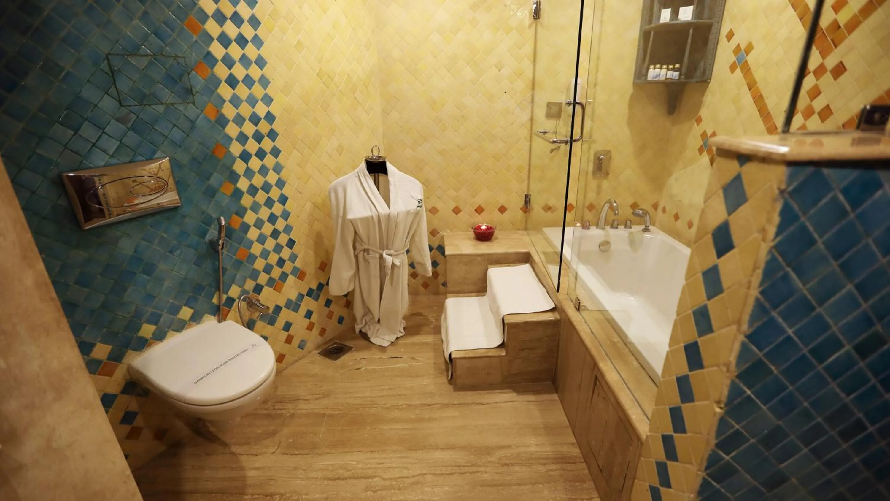 Bath in GANGA KINARE- A Riverside Boutique Resort, Rishikesh