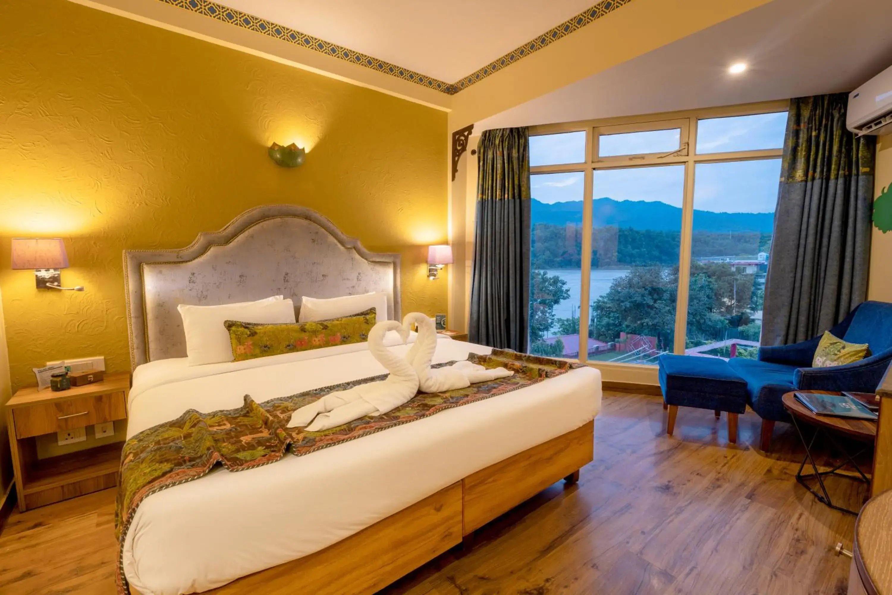 Deluxe Room Partial River View - single occupancy in GANGA KINARE- A Riverside Boutique Resort, Rishikesh Deluxe Room Partial River View - single occupancy in GANGA KINARE- A Riverside Boutique Resort, Rishikesh