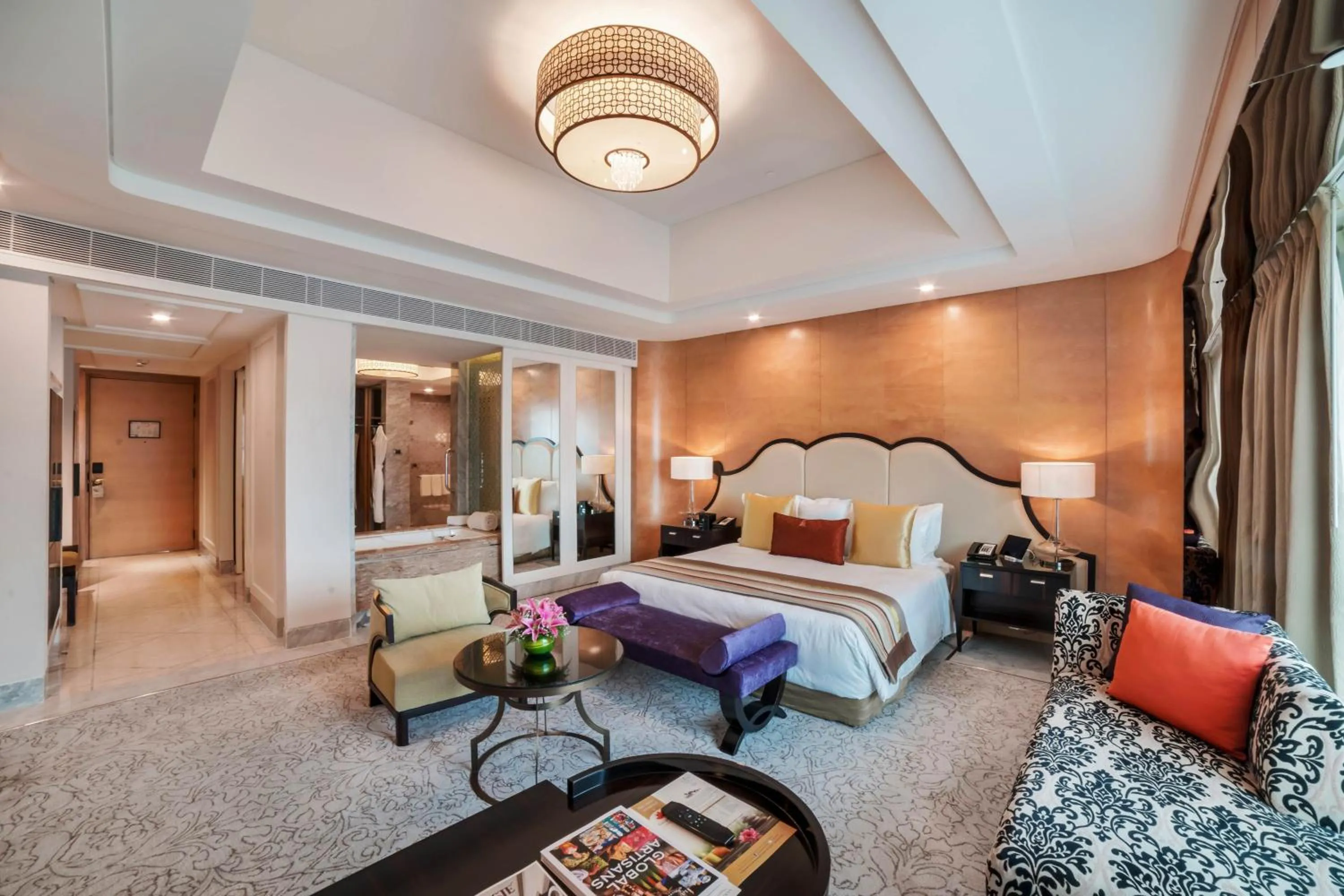 Photo of the whole room, Bed in ITC Grand Chola, a Luxury Collection Hotel, Chennai