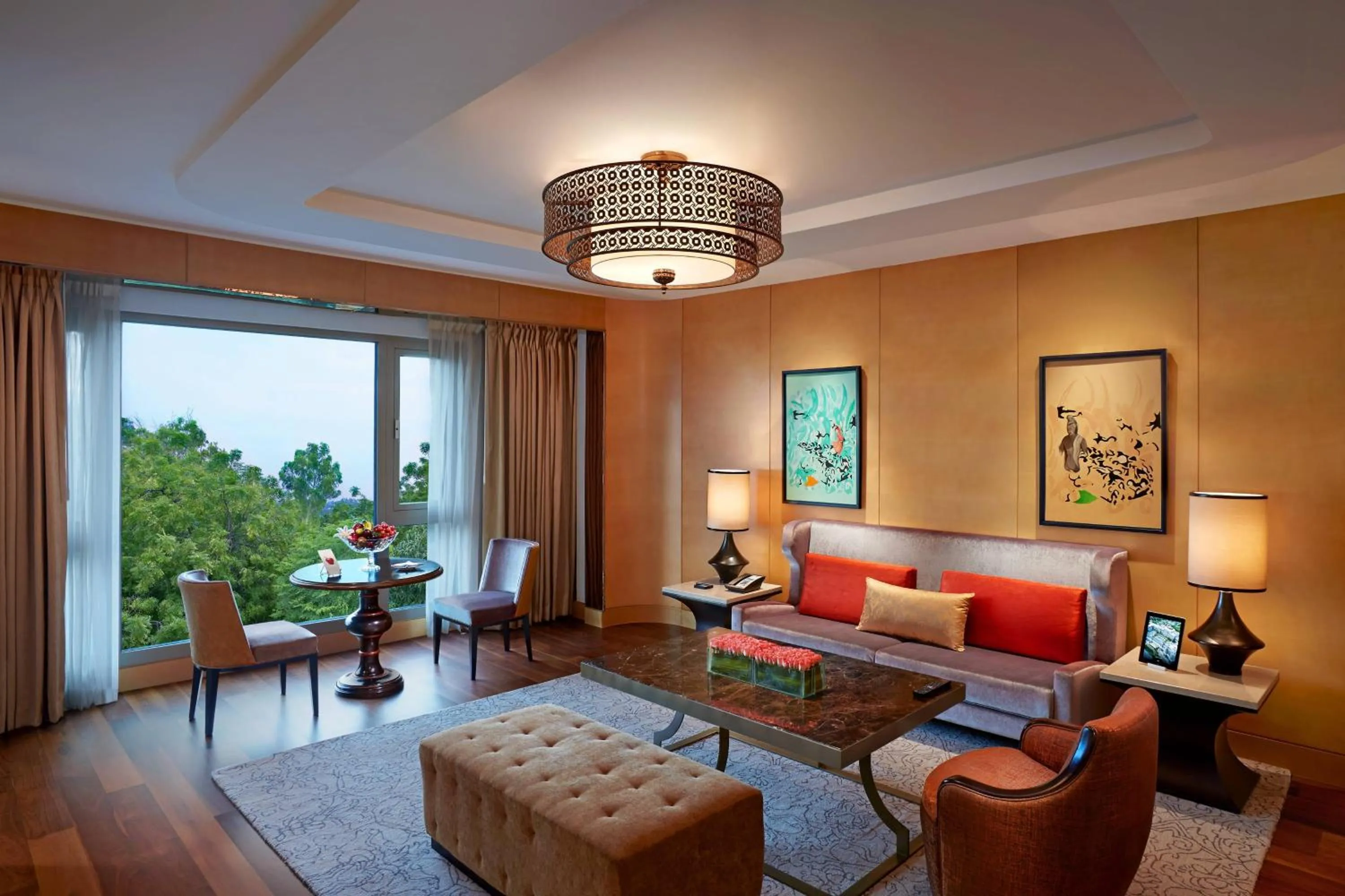 Living room in ITC Grand Chola, a Luxury Collection Hotel, Chennai
