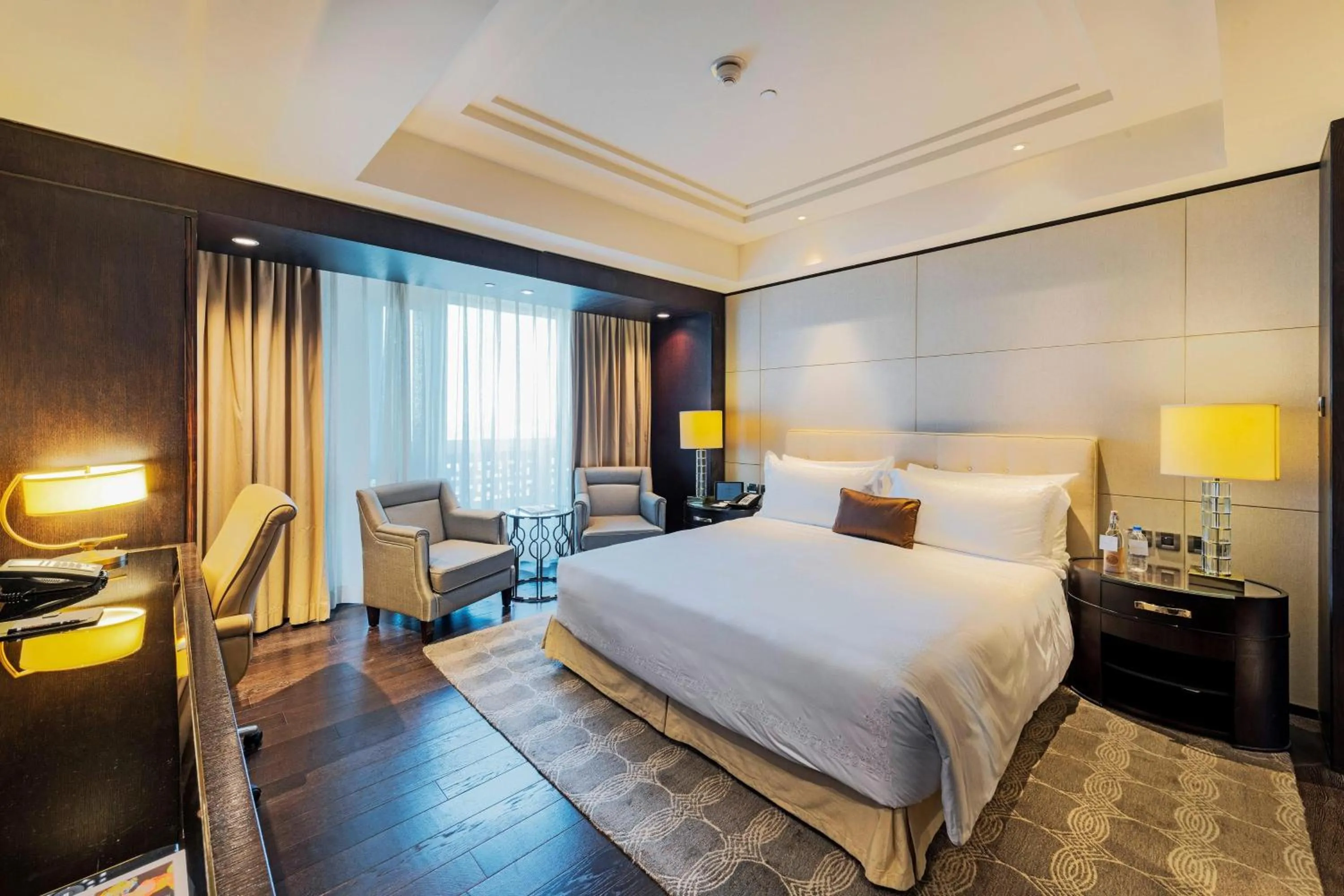 Photo of the whole room, Bed in ITC Grand Chola, a Luxury Collection Hotel, Chennai