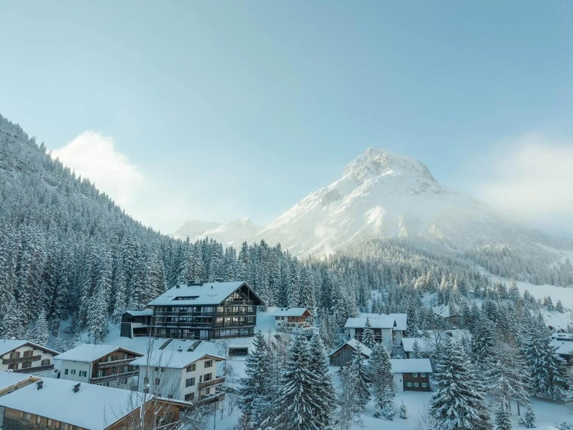 Property building in NEW Hotel Kristberg in Lech - new opening since December 2025