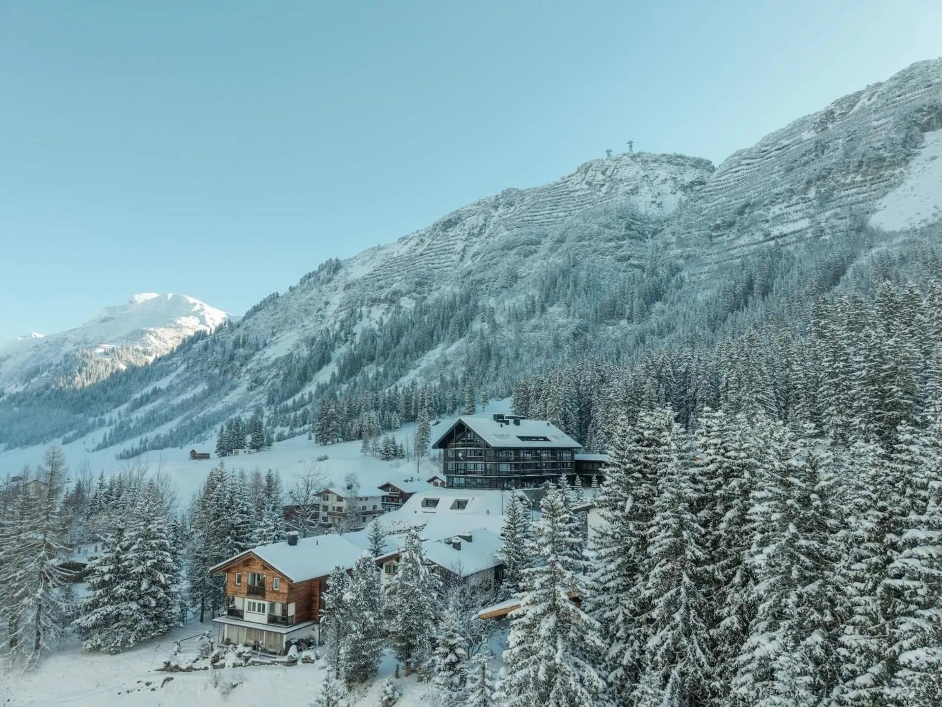 Property building in NEW Hotel Kristberg in Lech - new opening since December 2025