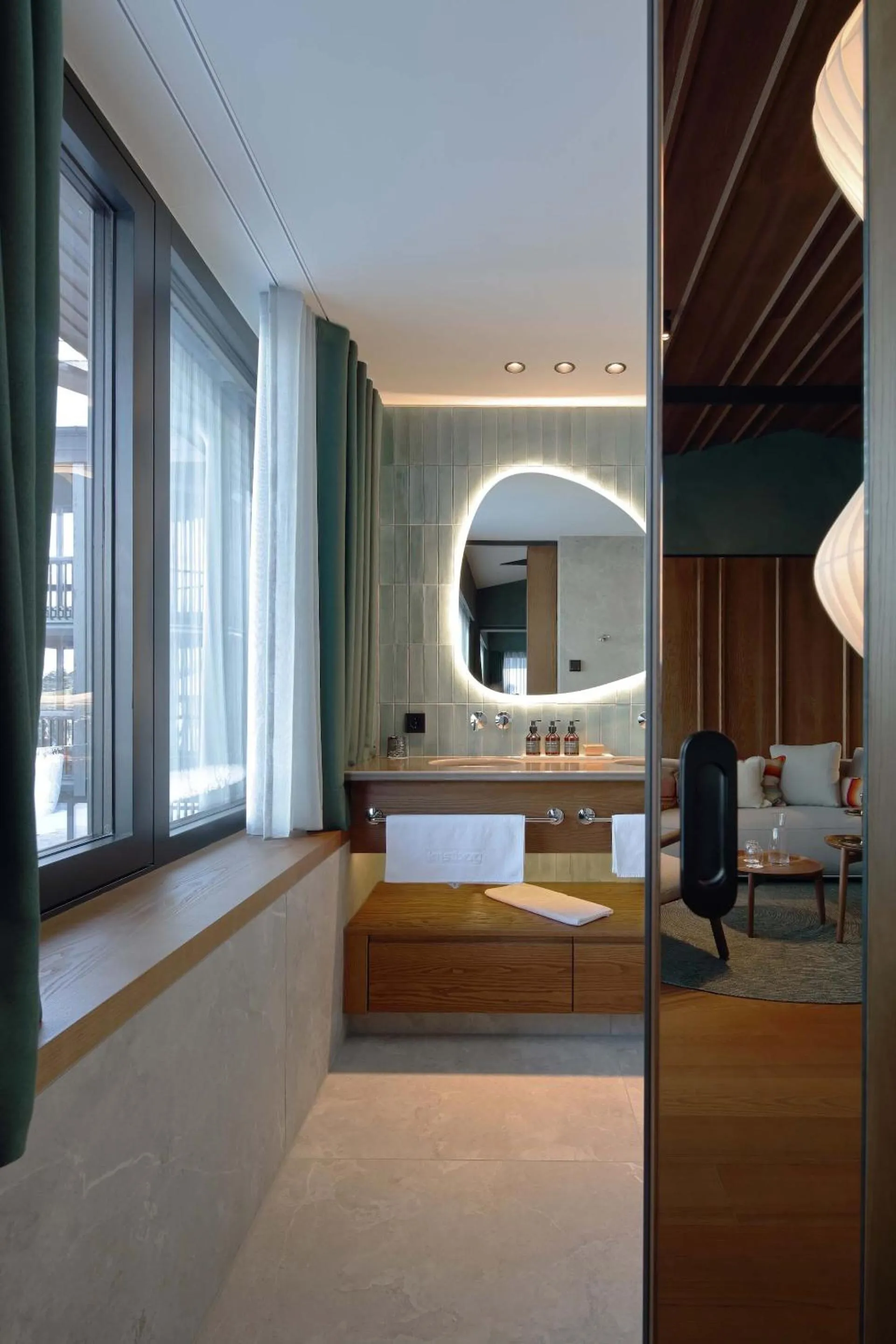 Bathroom in NEW Hotel Kristberg in Lech - new opening since December 2025