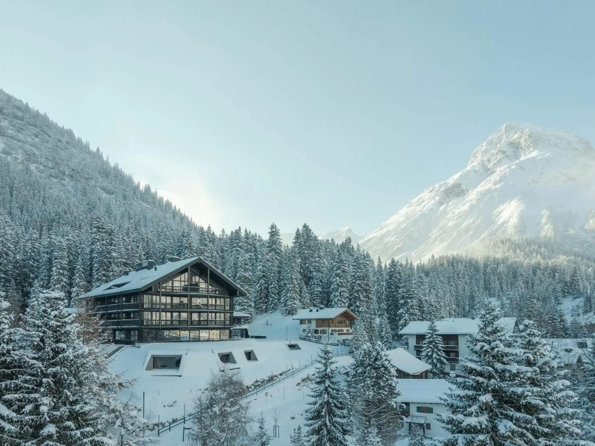 Property building in NEW Hotel Kristberg in Lech - new opening since December 2025