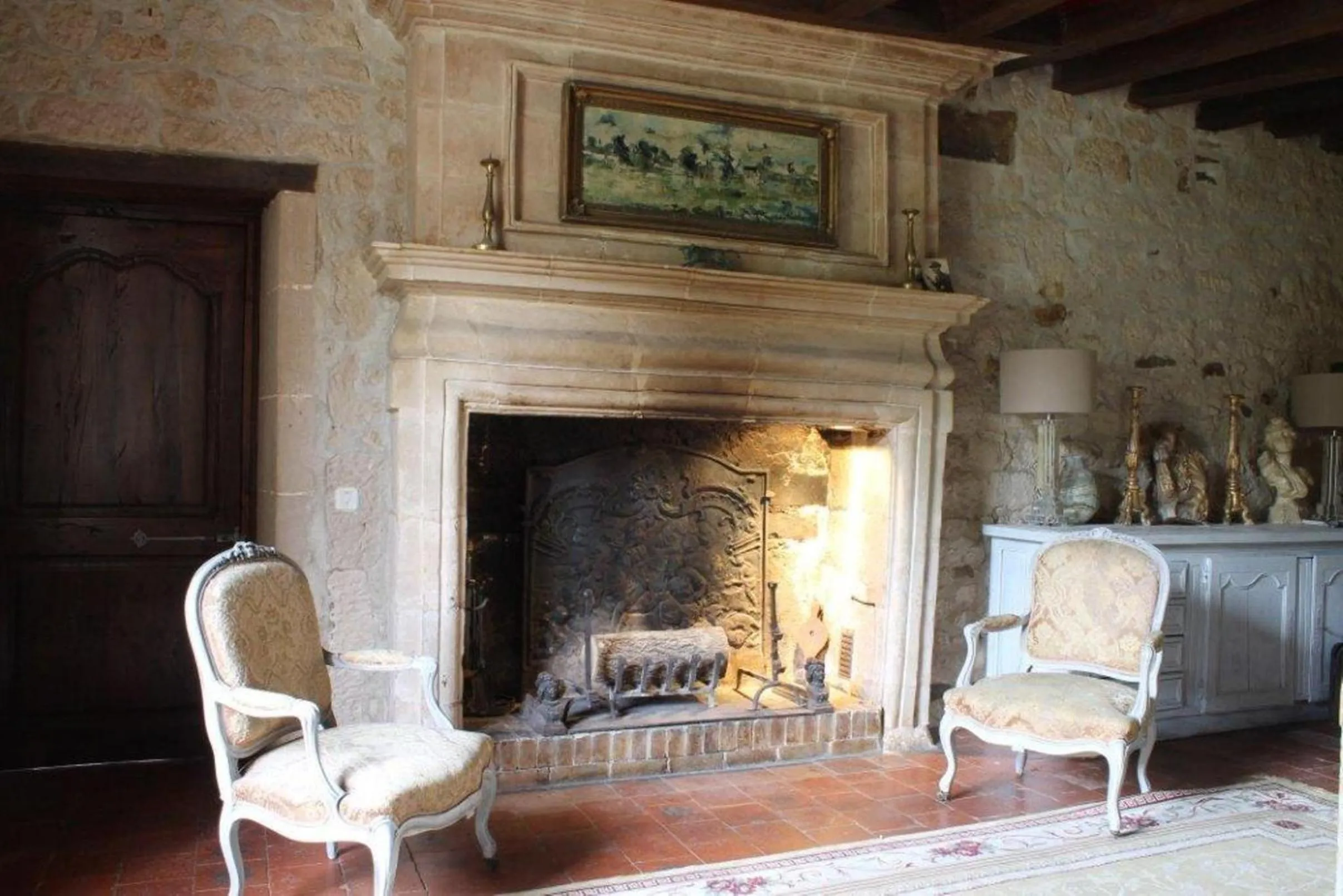 Living room in Manoir de la Foulquetiere