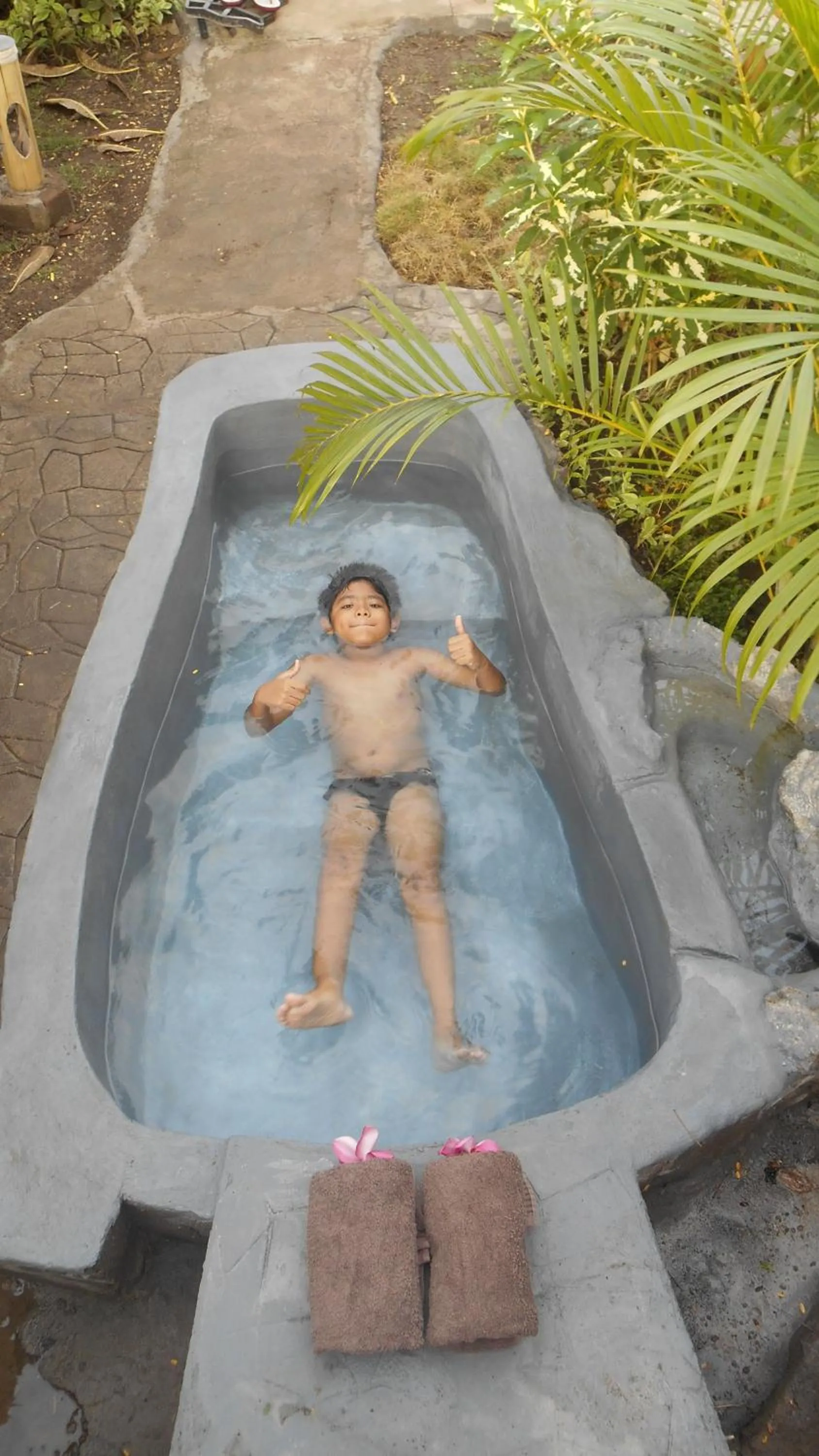 Swimming pool in Taman Menjangan by SnorkelingMenjangan