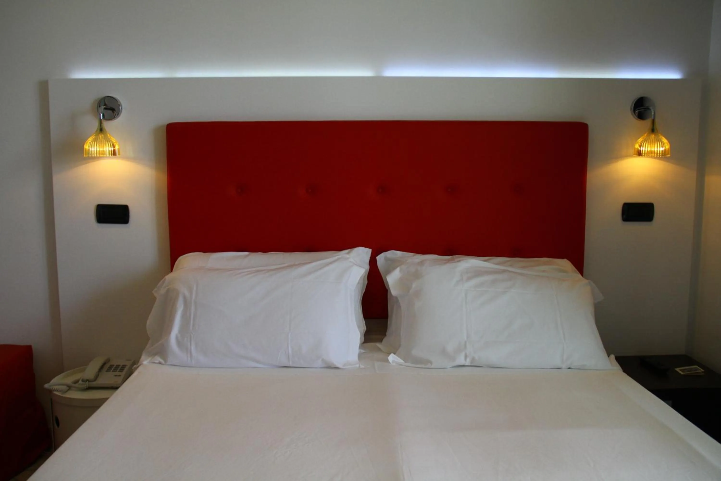 Bed in Hotel Villa Corallo