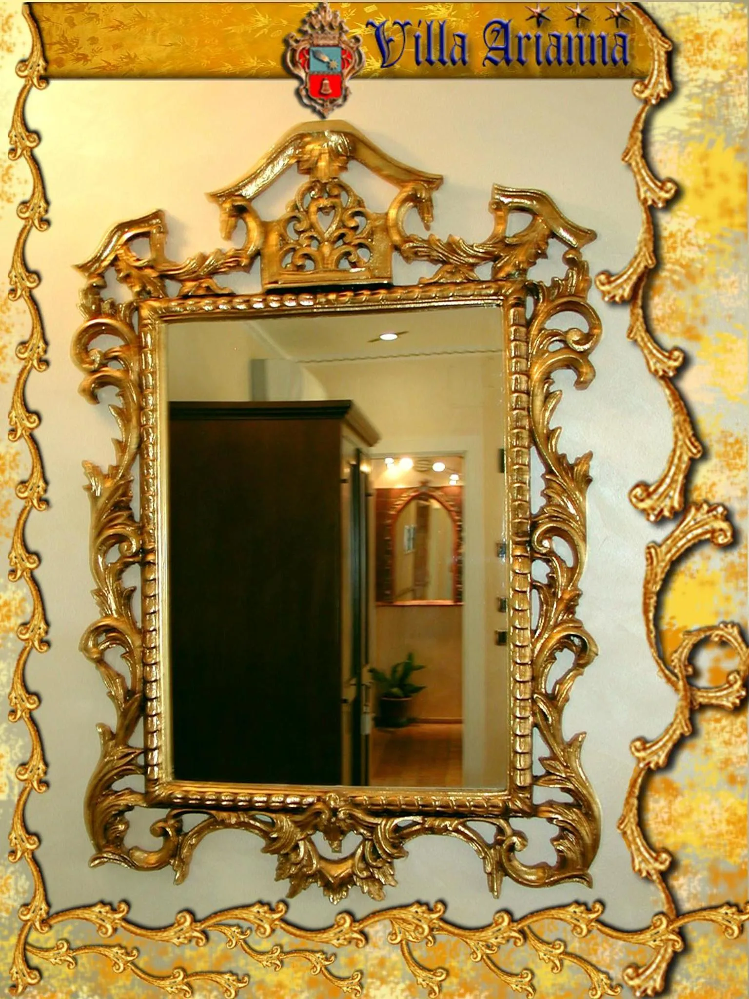 Decorative detail in Villa Arianna B&B