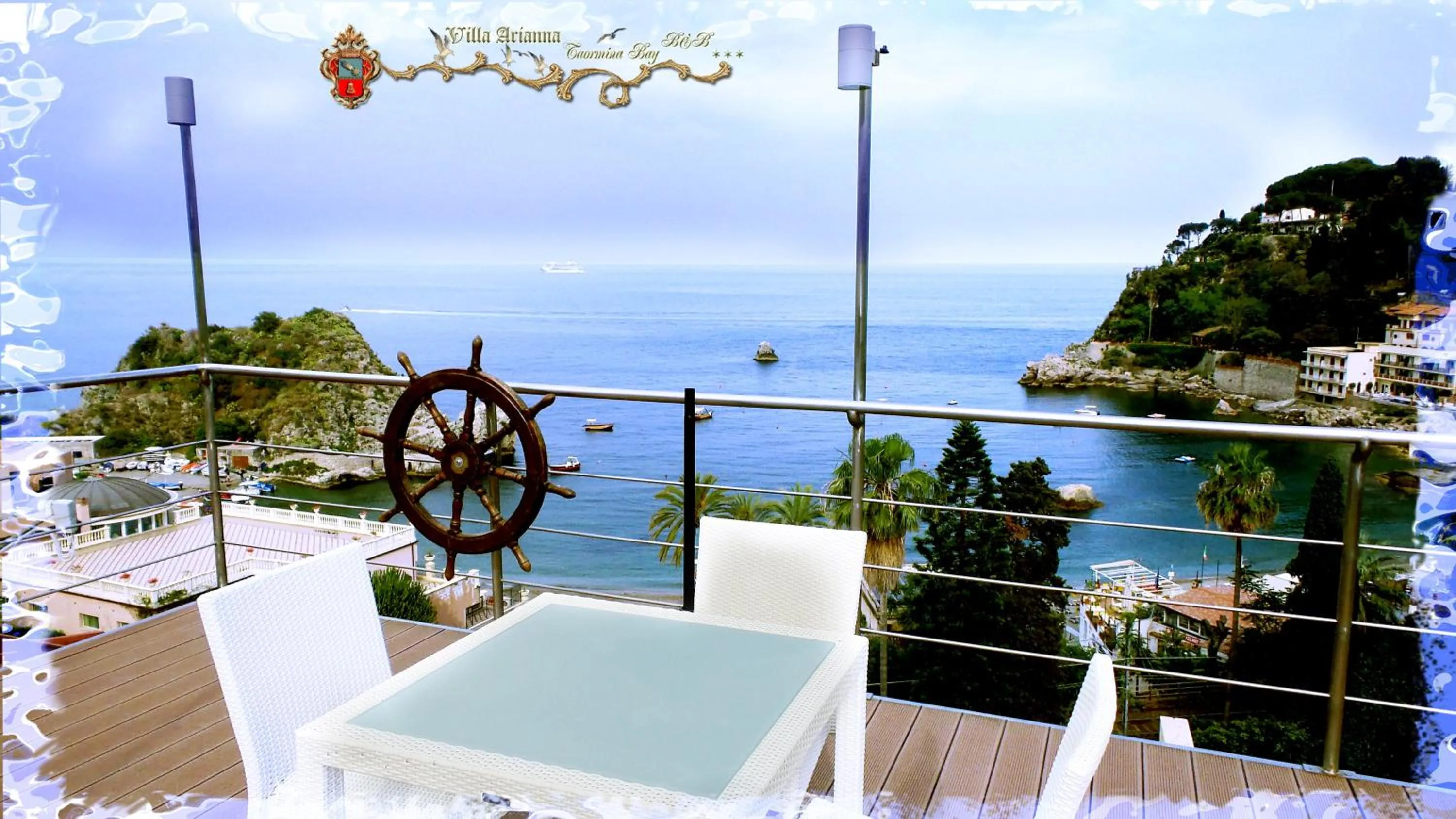 Patio in Villa Arianna B&B