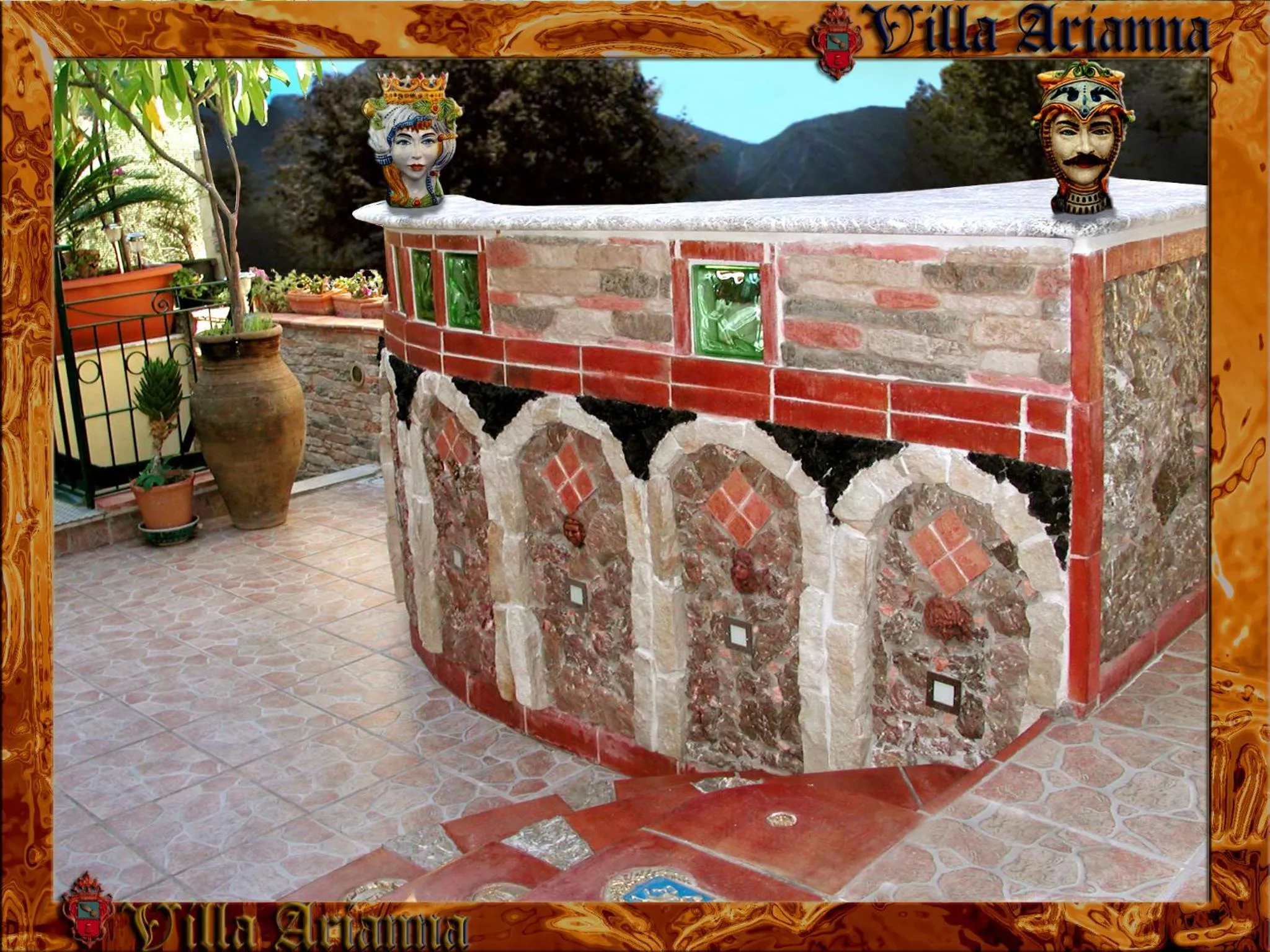 Patio in Villa Arianna B&B