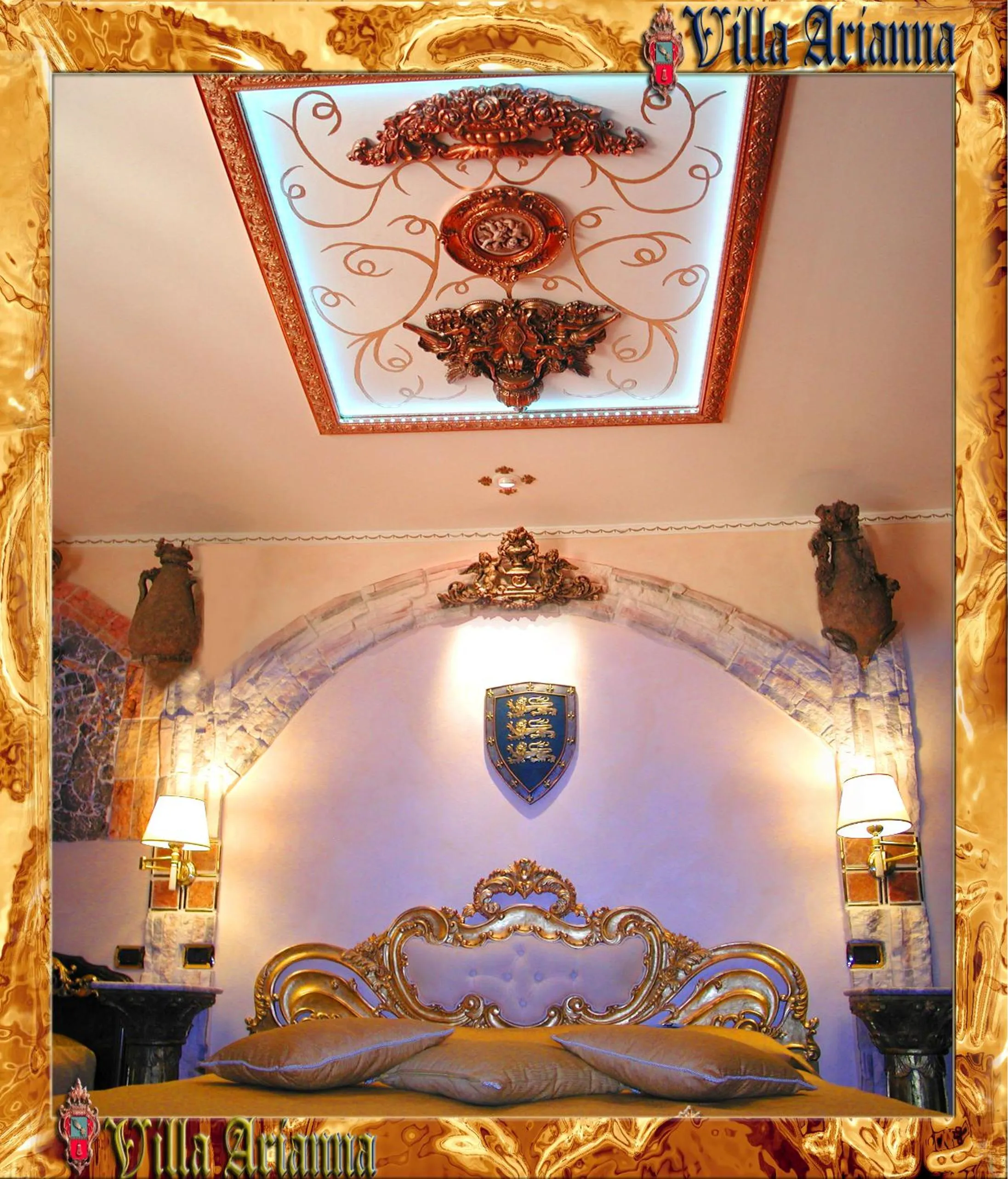 Bed in Villa Arianna B&B