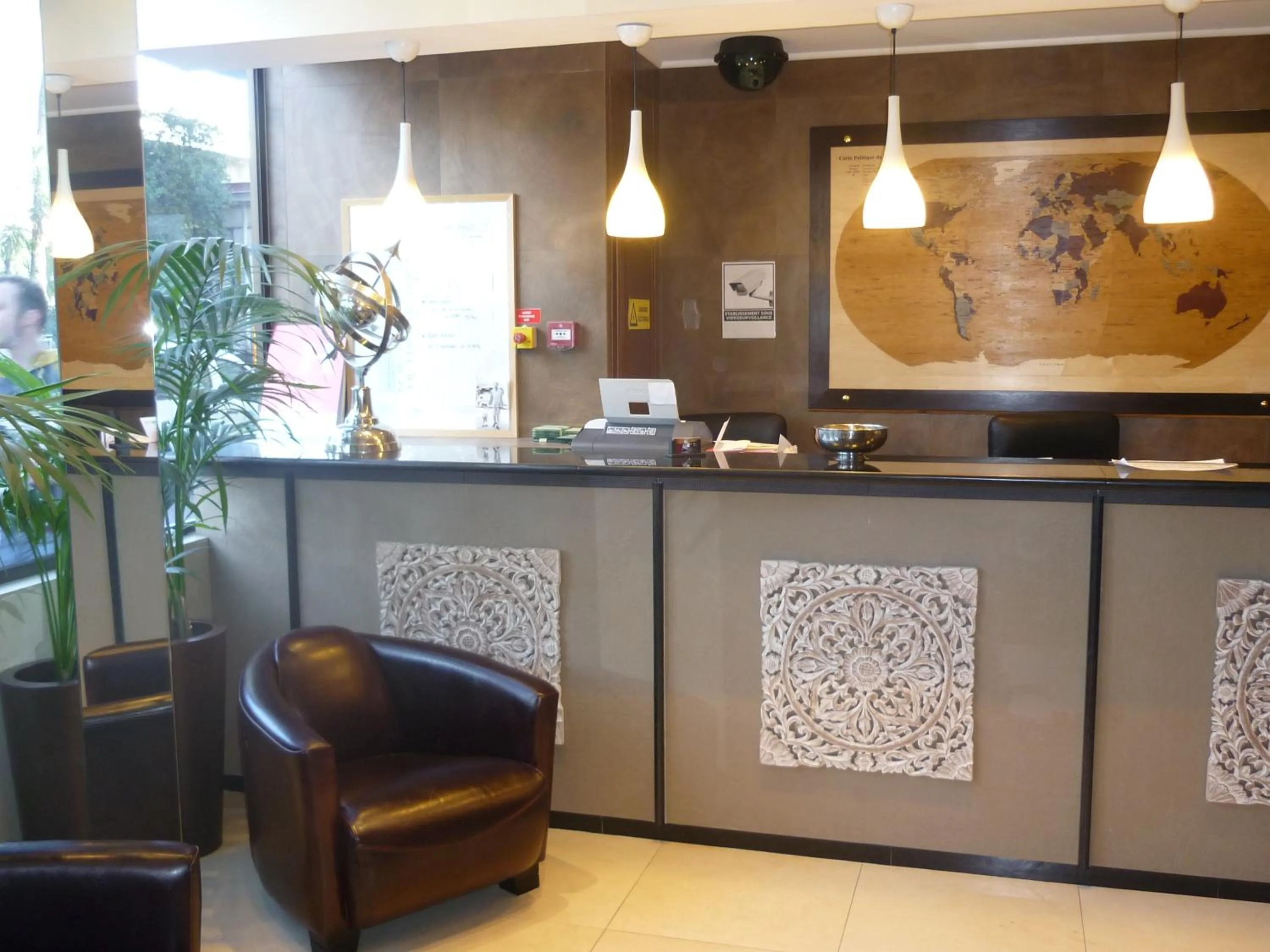 Lobby or reception in Antares hostel