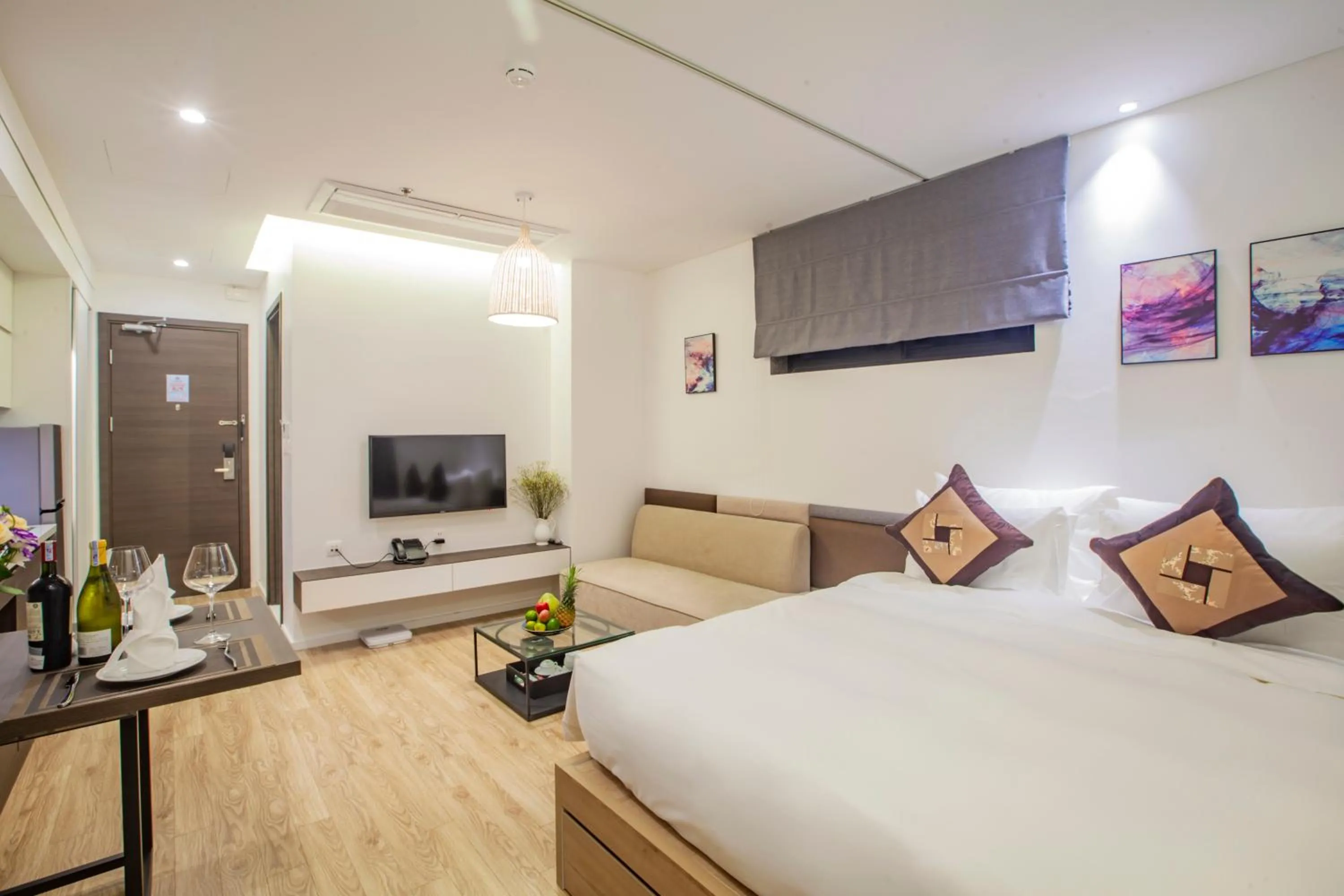 Bed in Parosand Hanoi Hotel