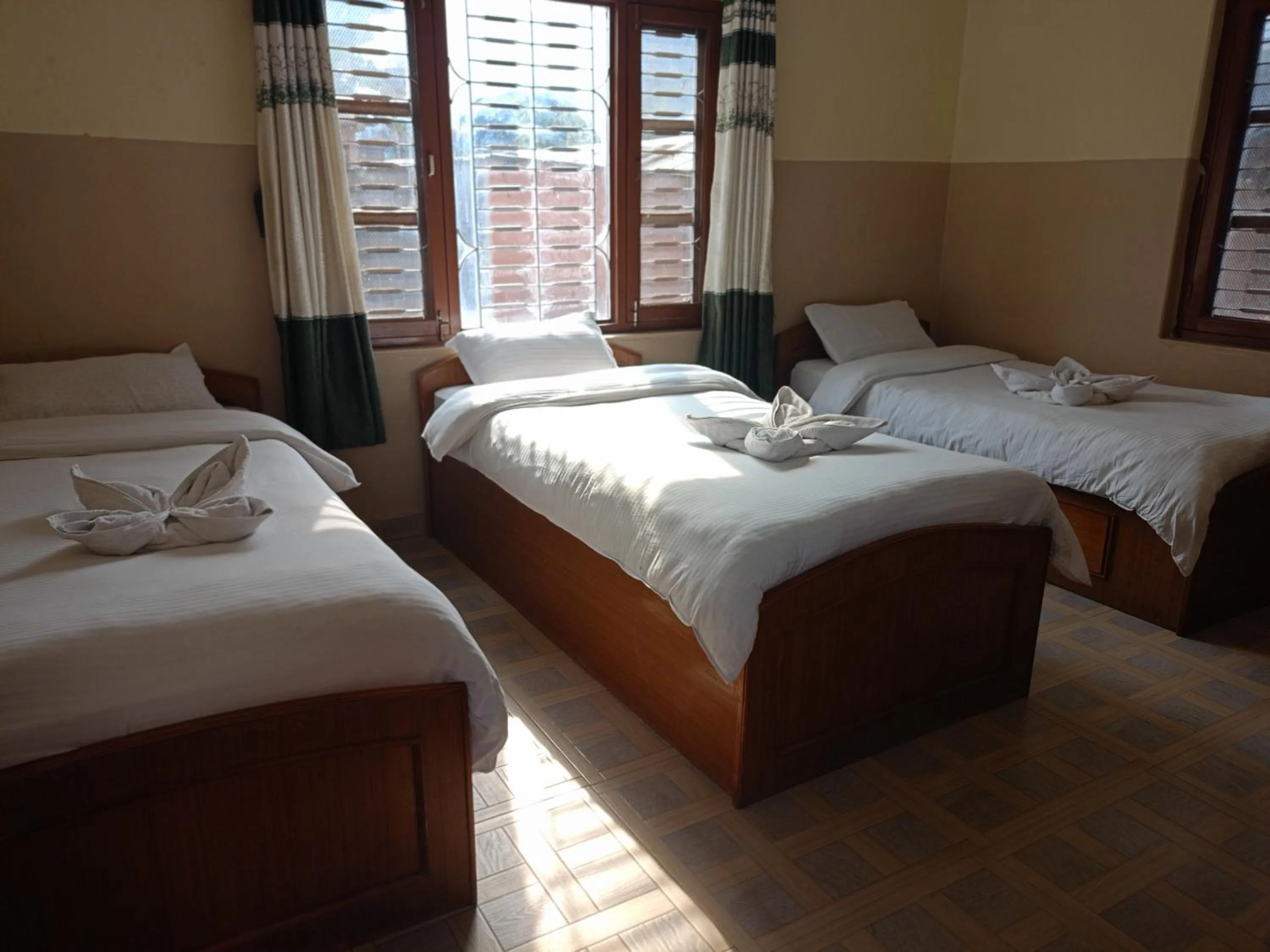 Bed in Pokhara Metro Eco Hotel