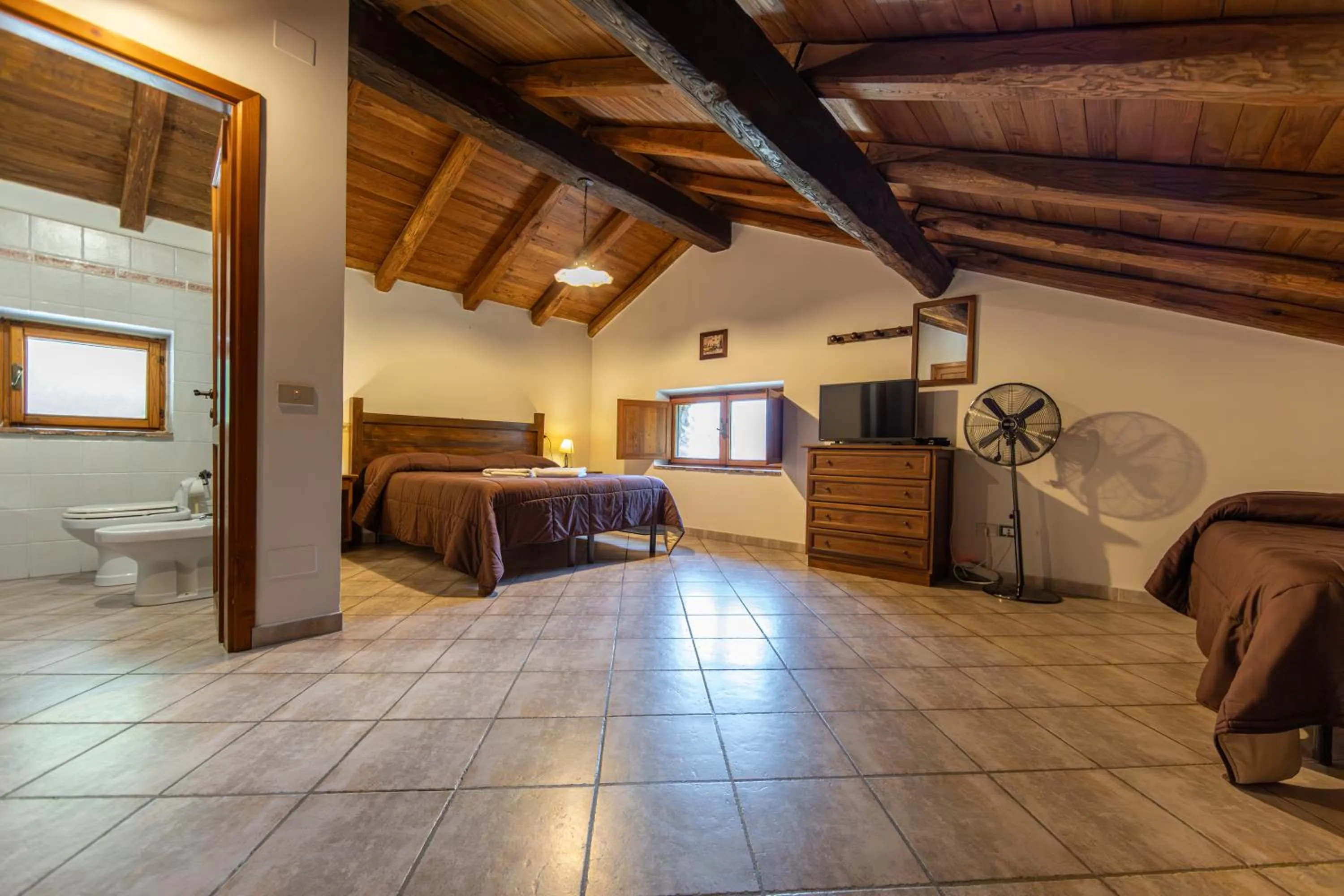 Bed in Agriturismo La Ferrera