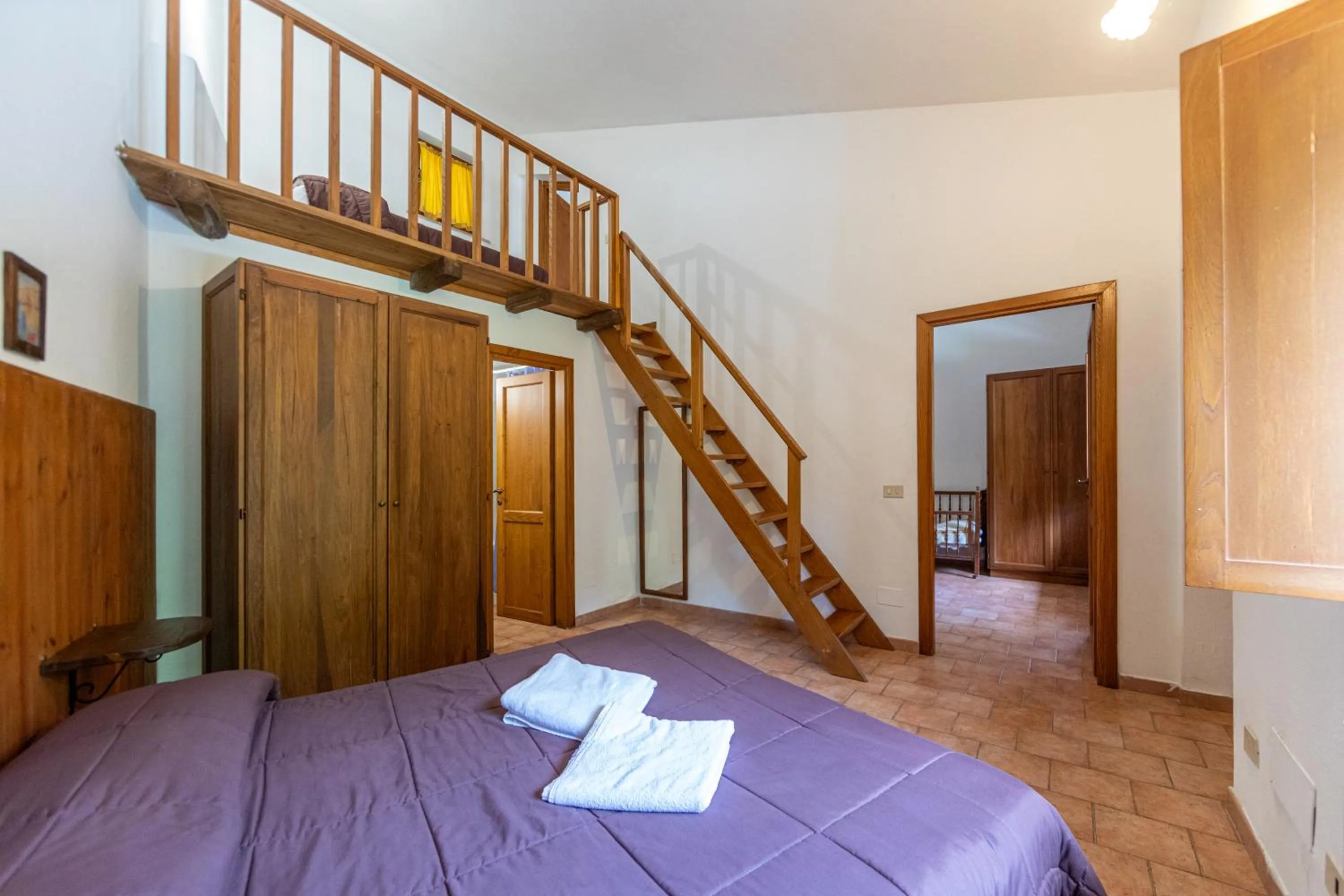 Bed in Agriturismo La Ferrera