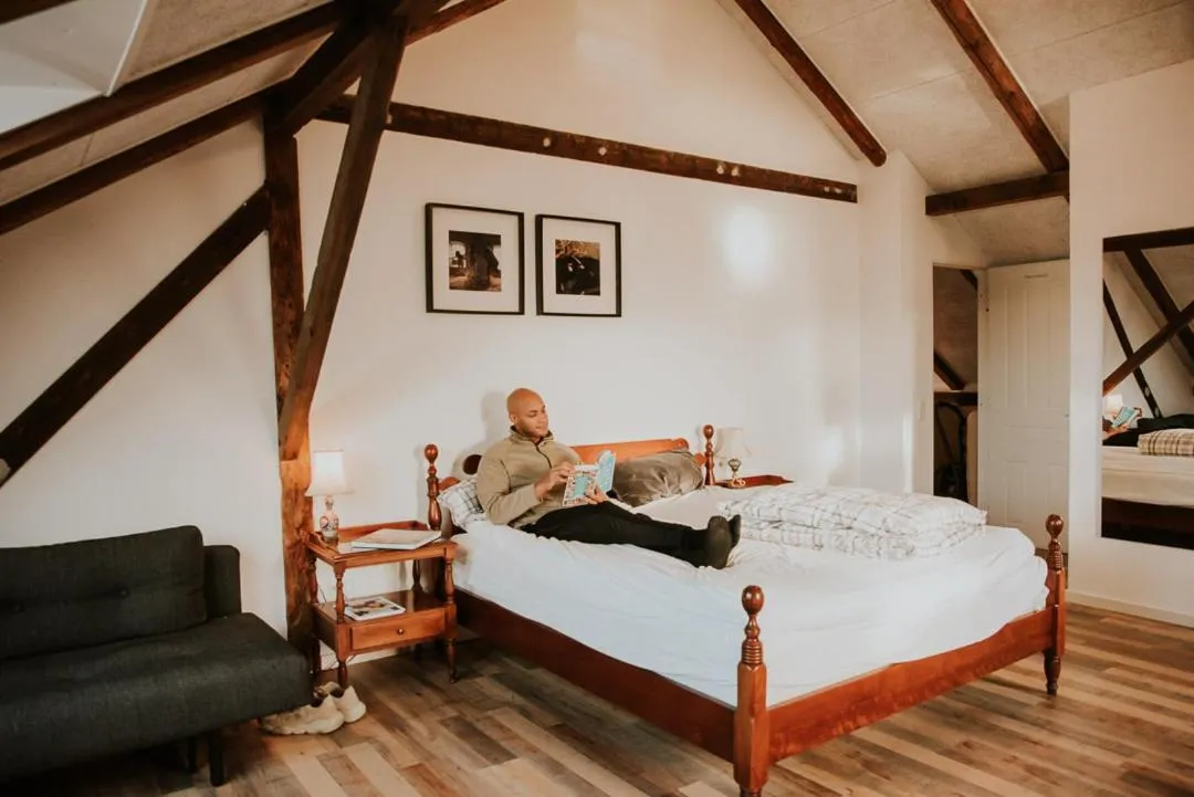 Bedroom, Bed in Høloftet bb