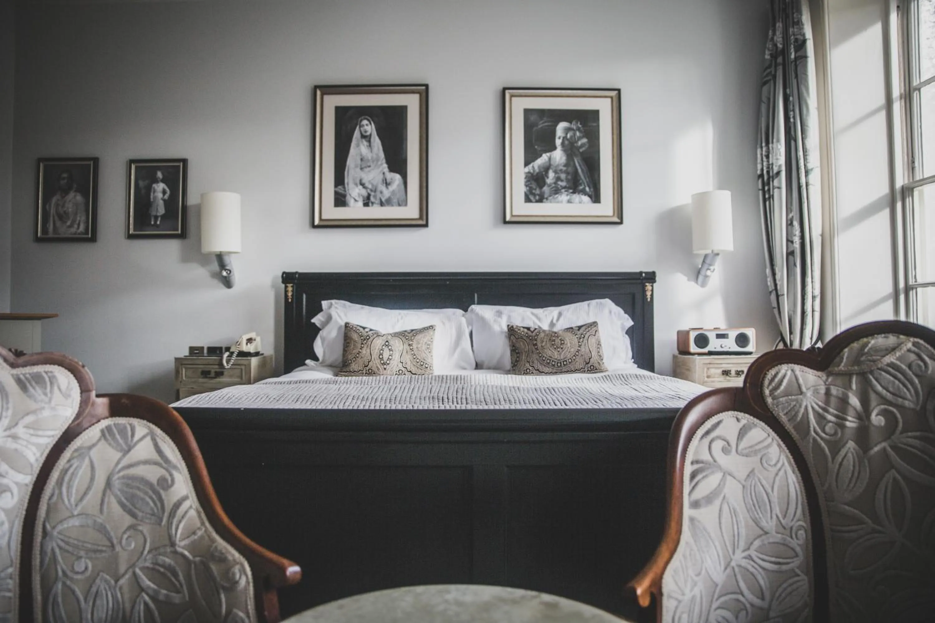 Bed in Southernhay House Hotel