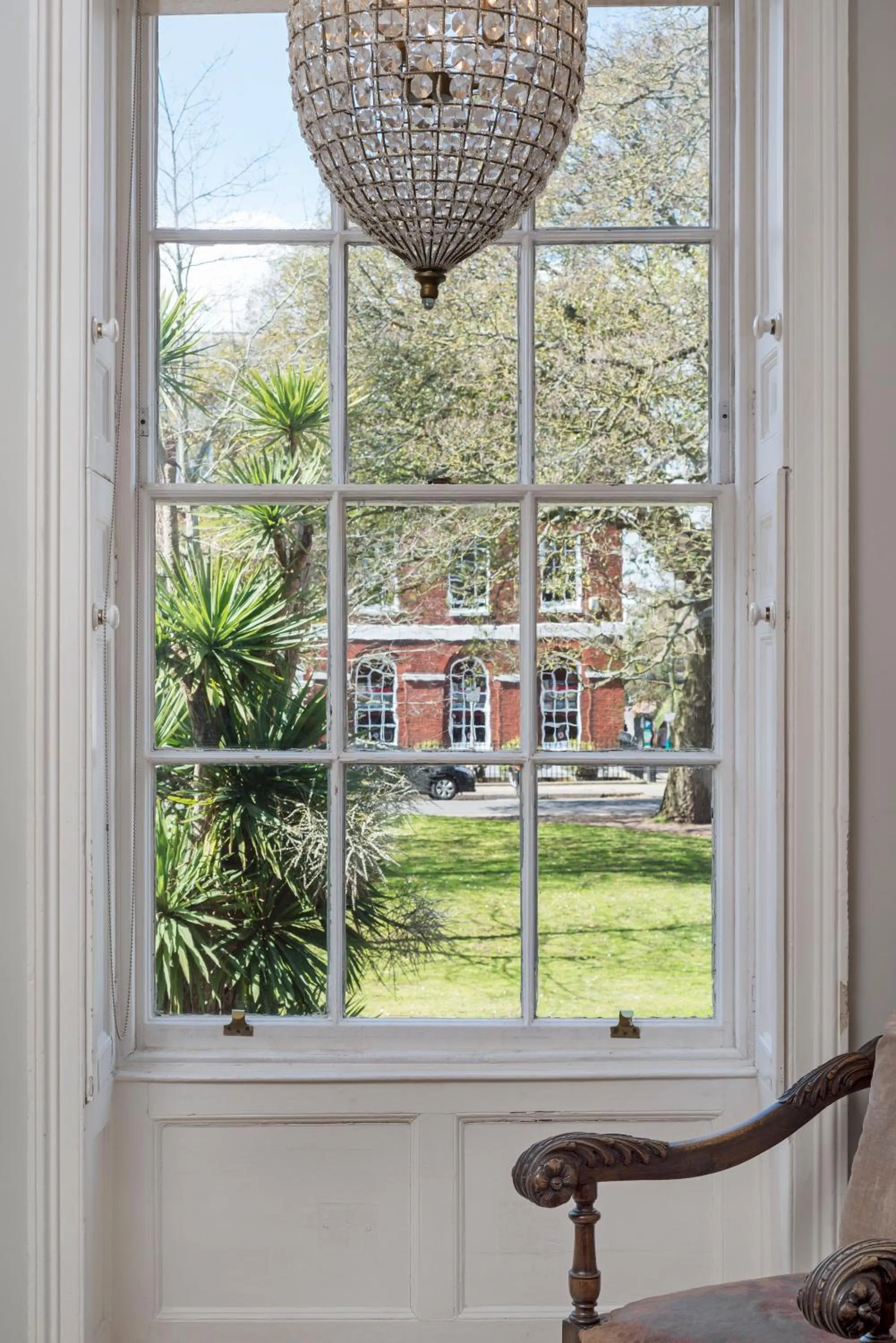 Garden view in Southernhay House Hotel