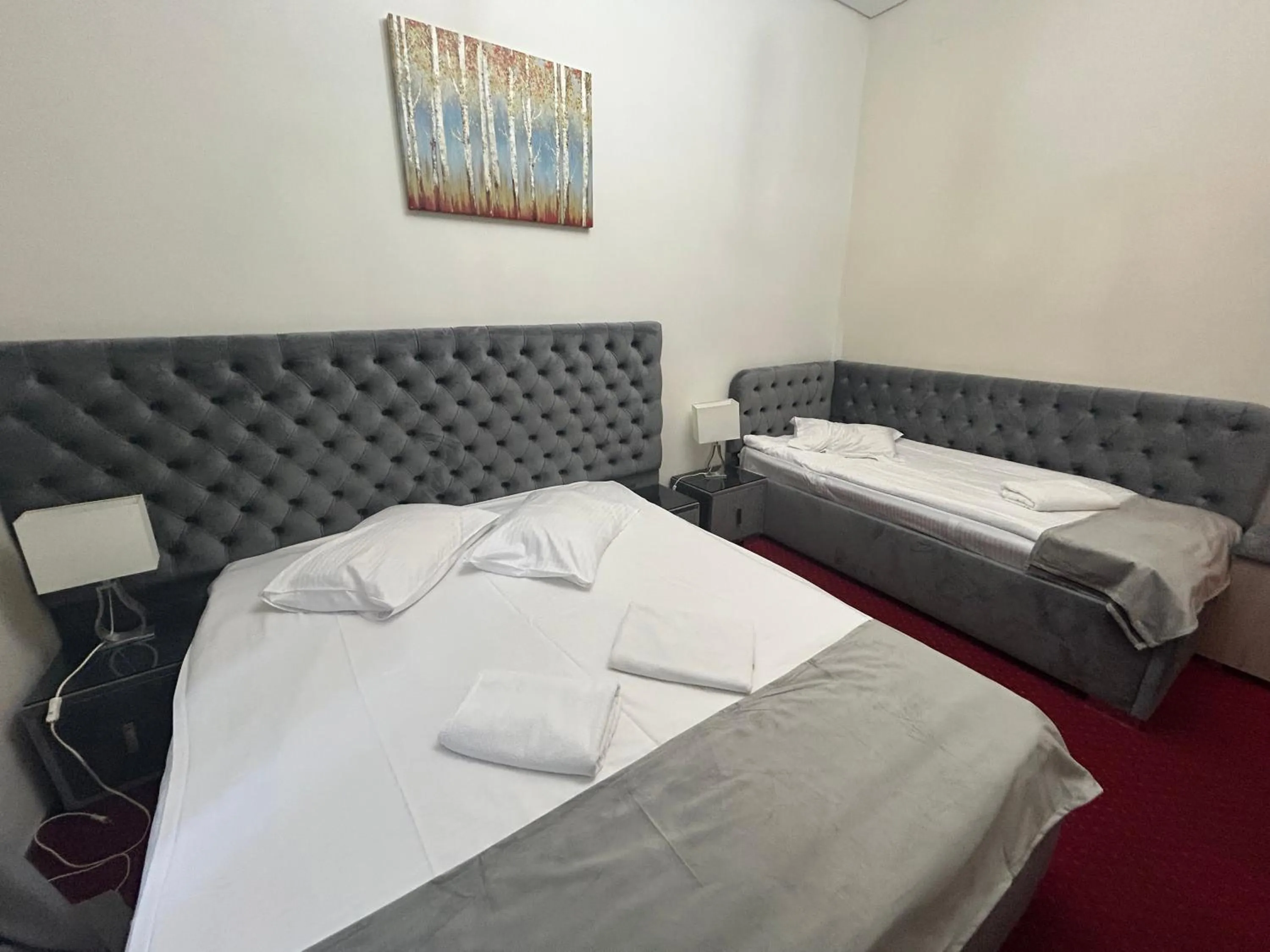 Bed in Hotel Stavilar