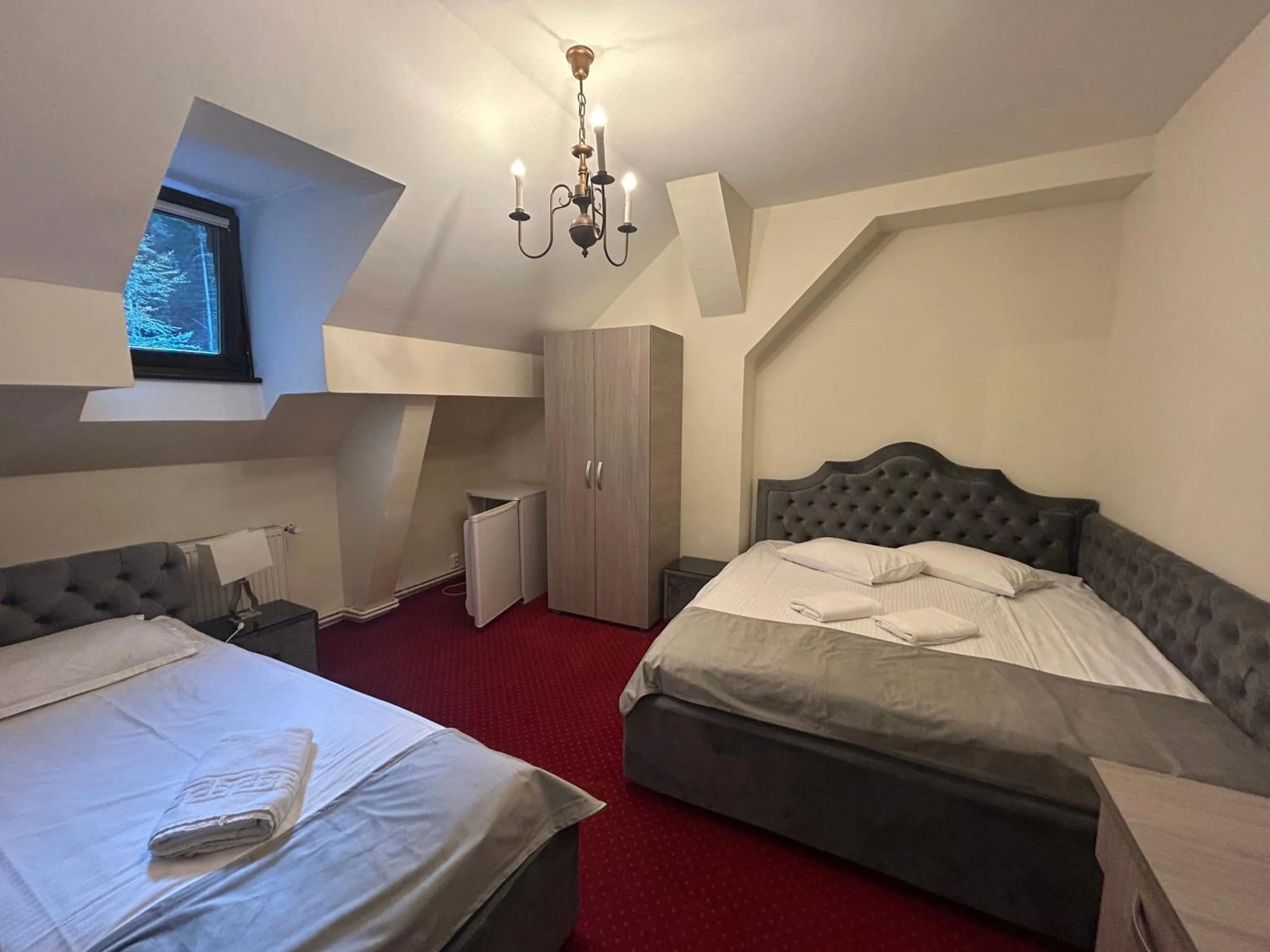 Bed in Hotel Stavilar